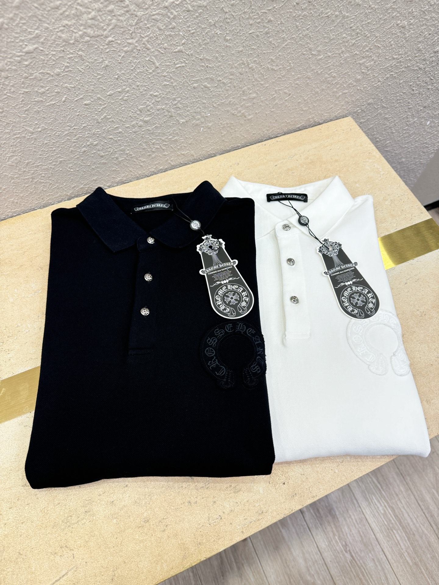 CHROME HEARTS 克罗心  2025官方春夏新款 专柜同步上市 男士翻领短袖POLO衫，高端主