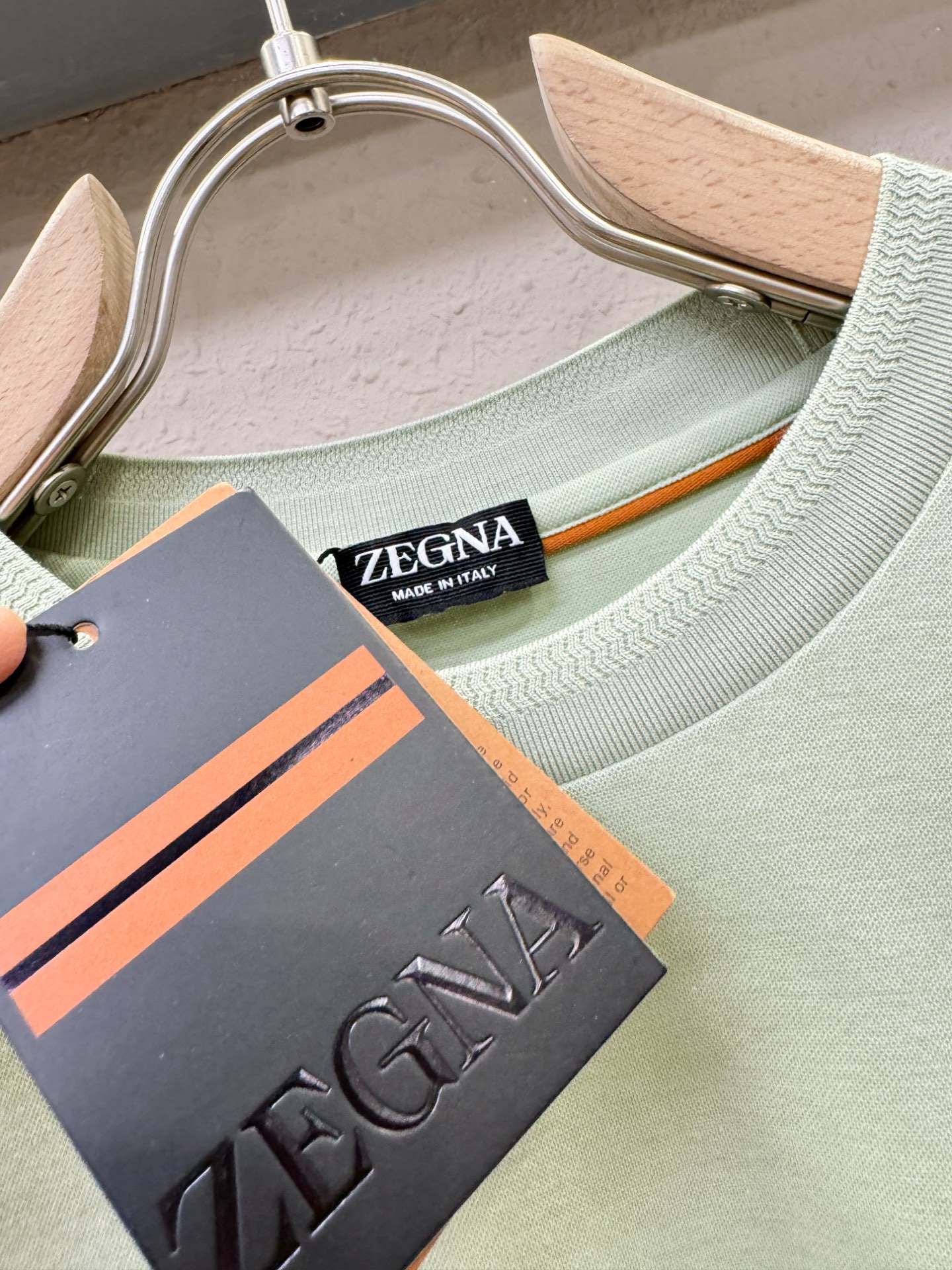 (最大可穿240斤) Ermenegildo Zeg*a杰*亚 2025春夏新款短袖T恤！走秀图案时尚休