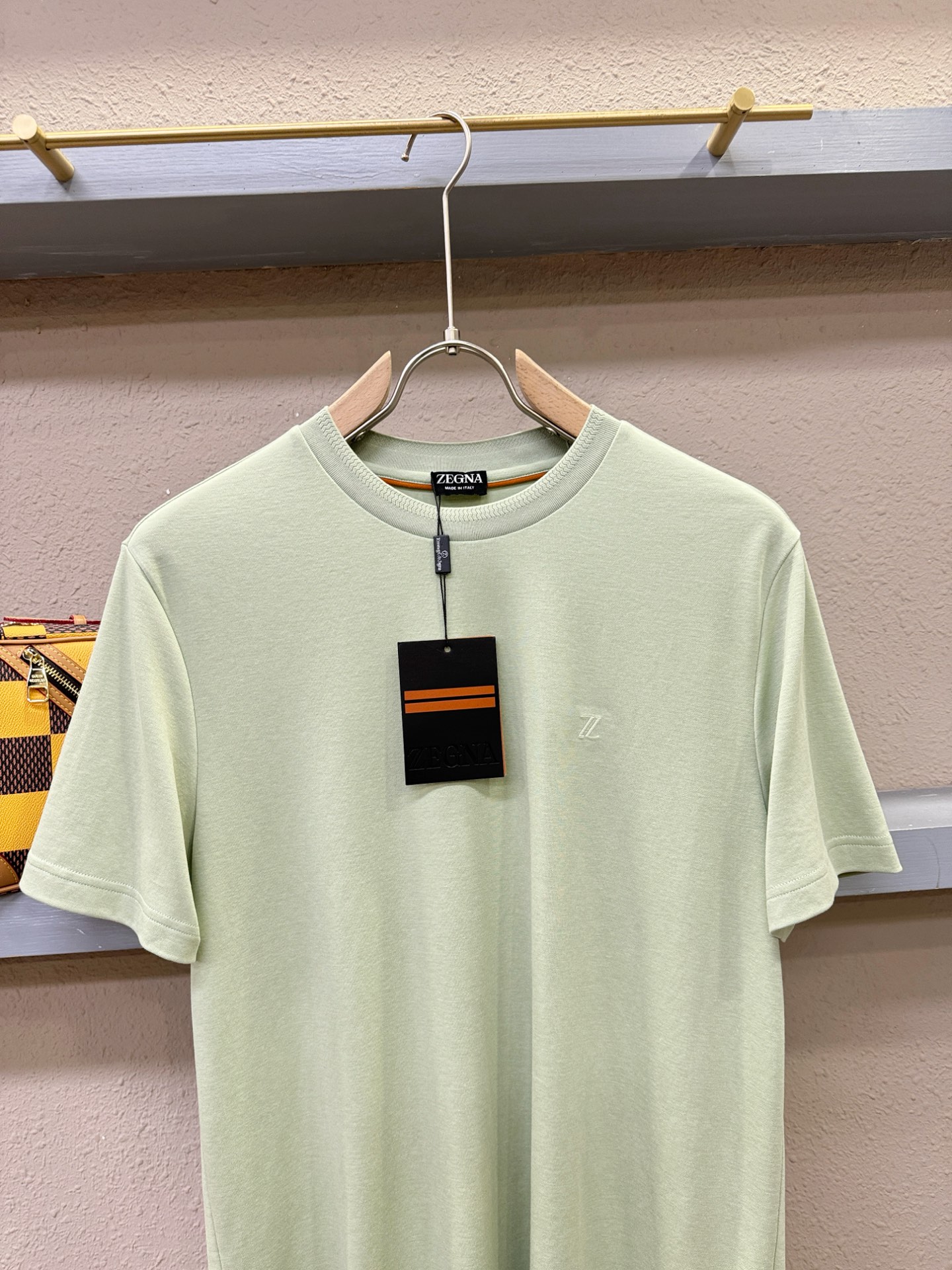 (最大可穿240斤) Ermenegildo Zeg*a杰*亚 2025春夏新款短袖T恤！走秀图案时尚休