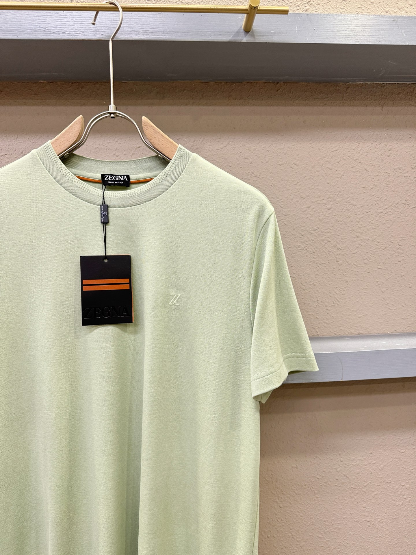 (最大可穿240斤) Ermenegildo Zeg*a杰*亚 2025春夏新款短袖T恤！走秀图案时尚休