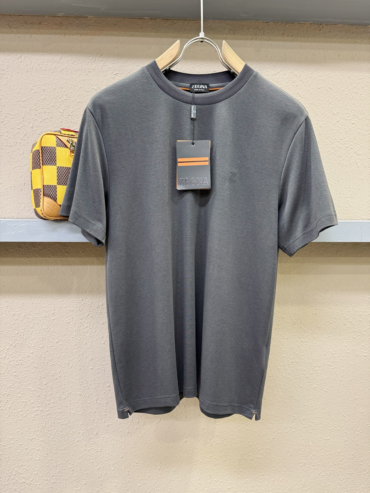 (最大可穿240斤) Ermenegildo Zeg*a杰*亚 2025春夏新款短袖T恤！走秀图案时尚休