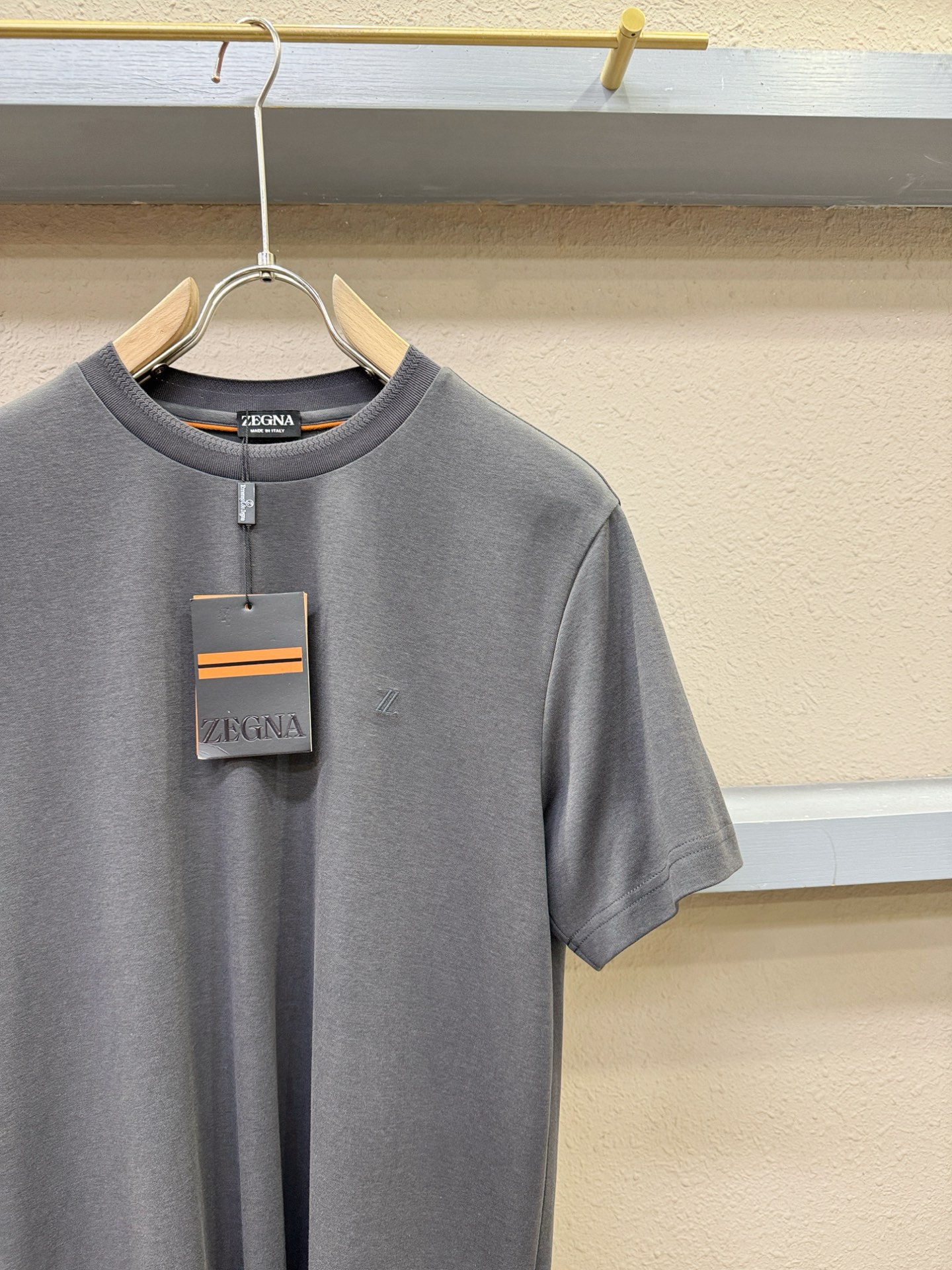 (最大可穿240斤) Ermenegildo Zeg*a杰*亚 2025春夏新款短袖T恤！走秀图案时尚休