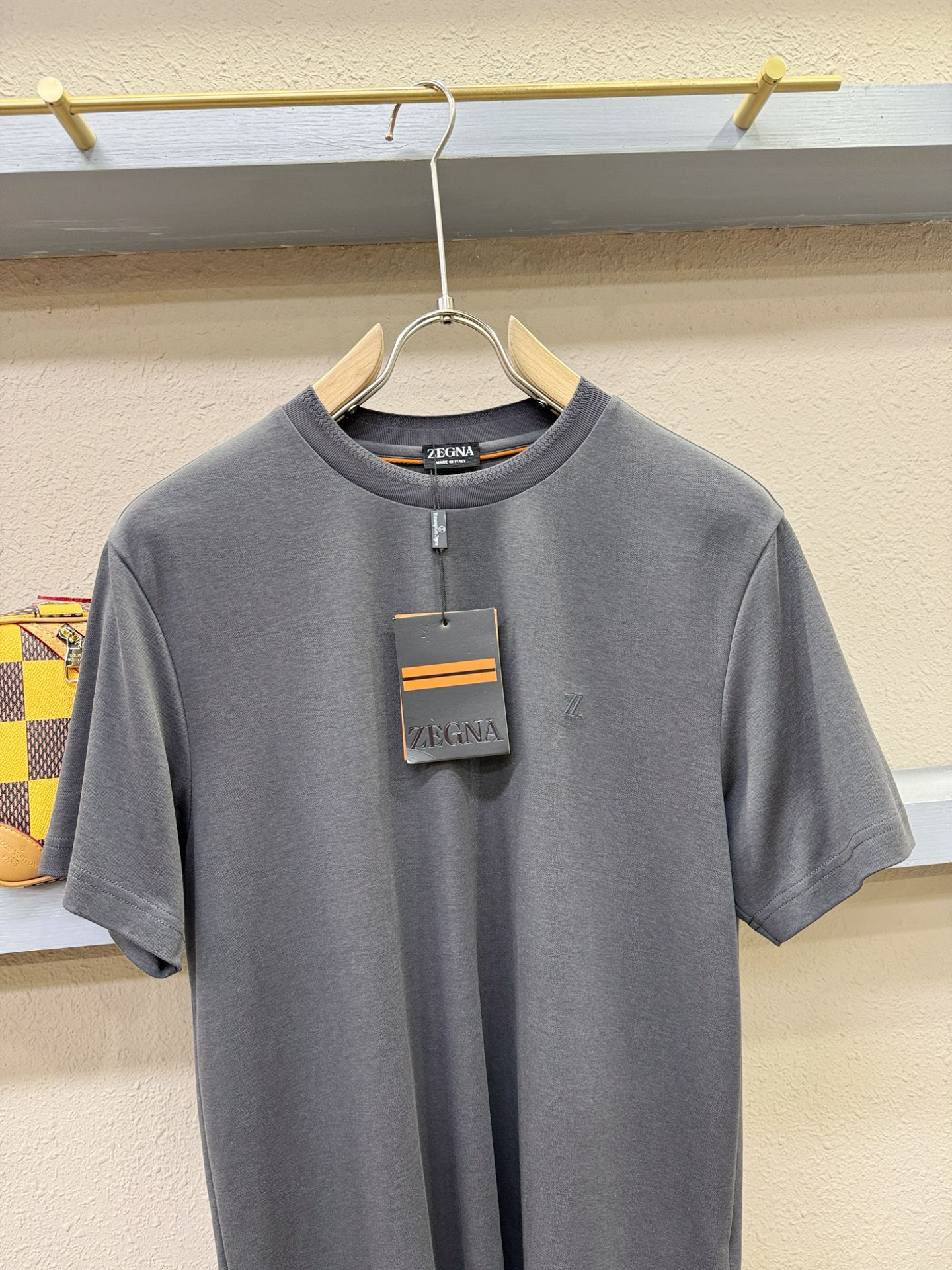 (最大可穿240斤) Ermenegildo Zeg*a杰*亚 2025春夏新款短袖T恤！走秀图案时尚休