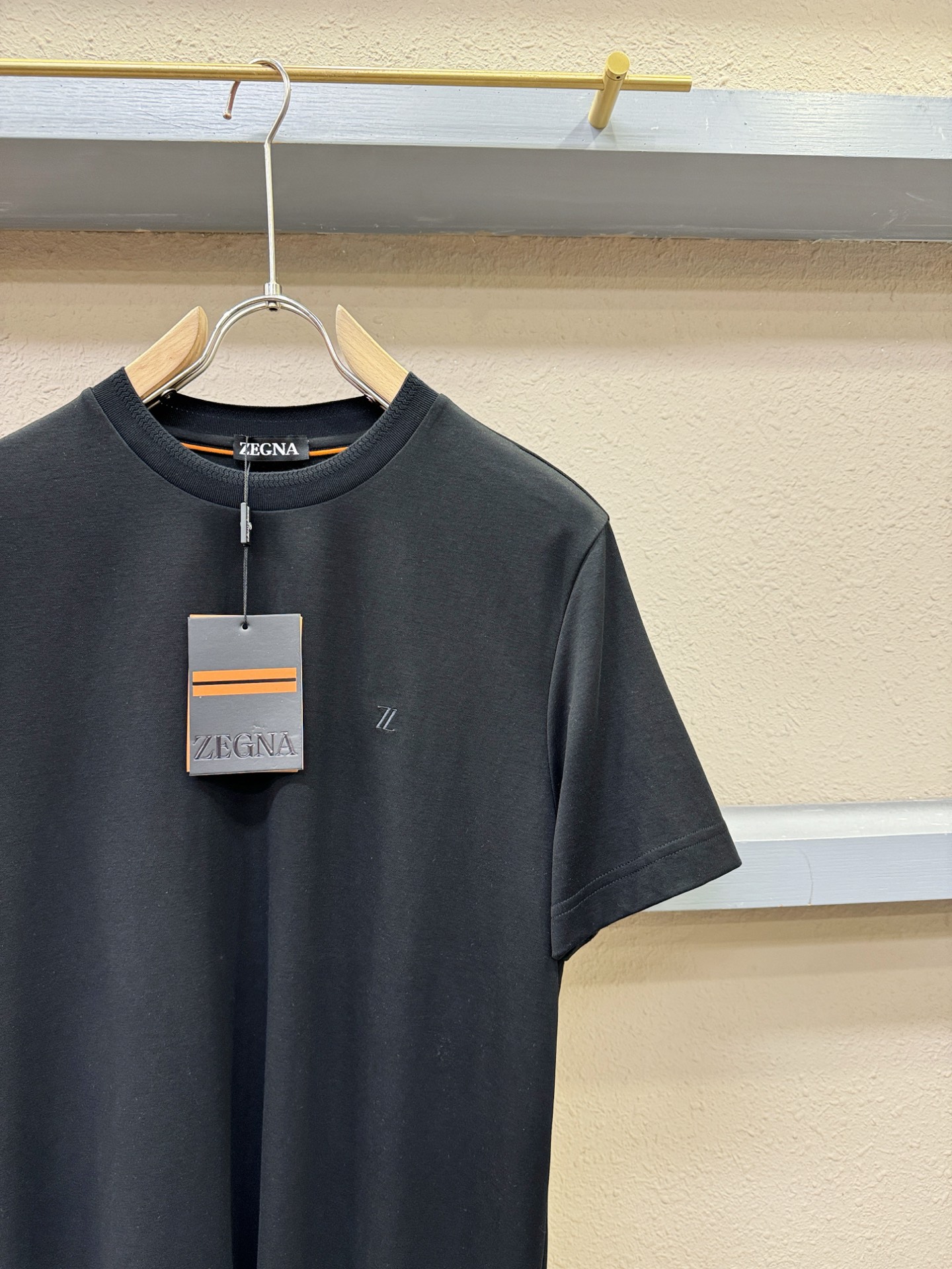 (最大可穿240斤) Ermenegildo Zeg*a杰*亚 2025春夏新款短袖T恤！走秀图案时尚休