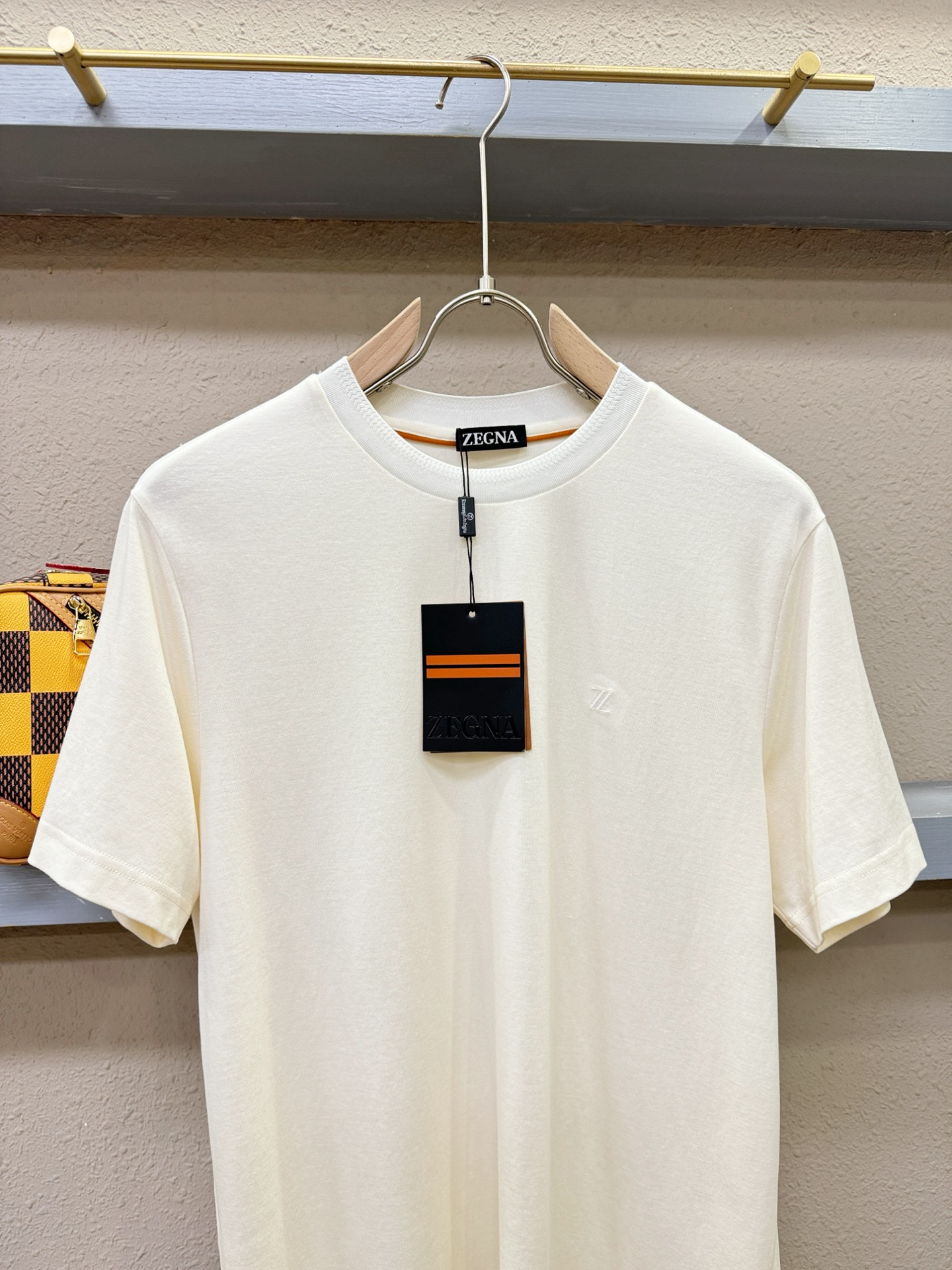 (最大可穿240斤) Ermenegildo Zeg*a杰*亚 2025春夏新款短袖T恤！走秀图案时尚休