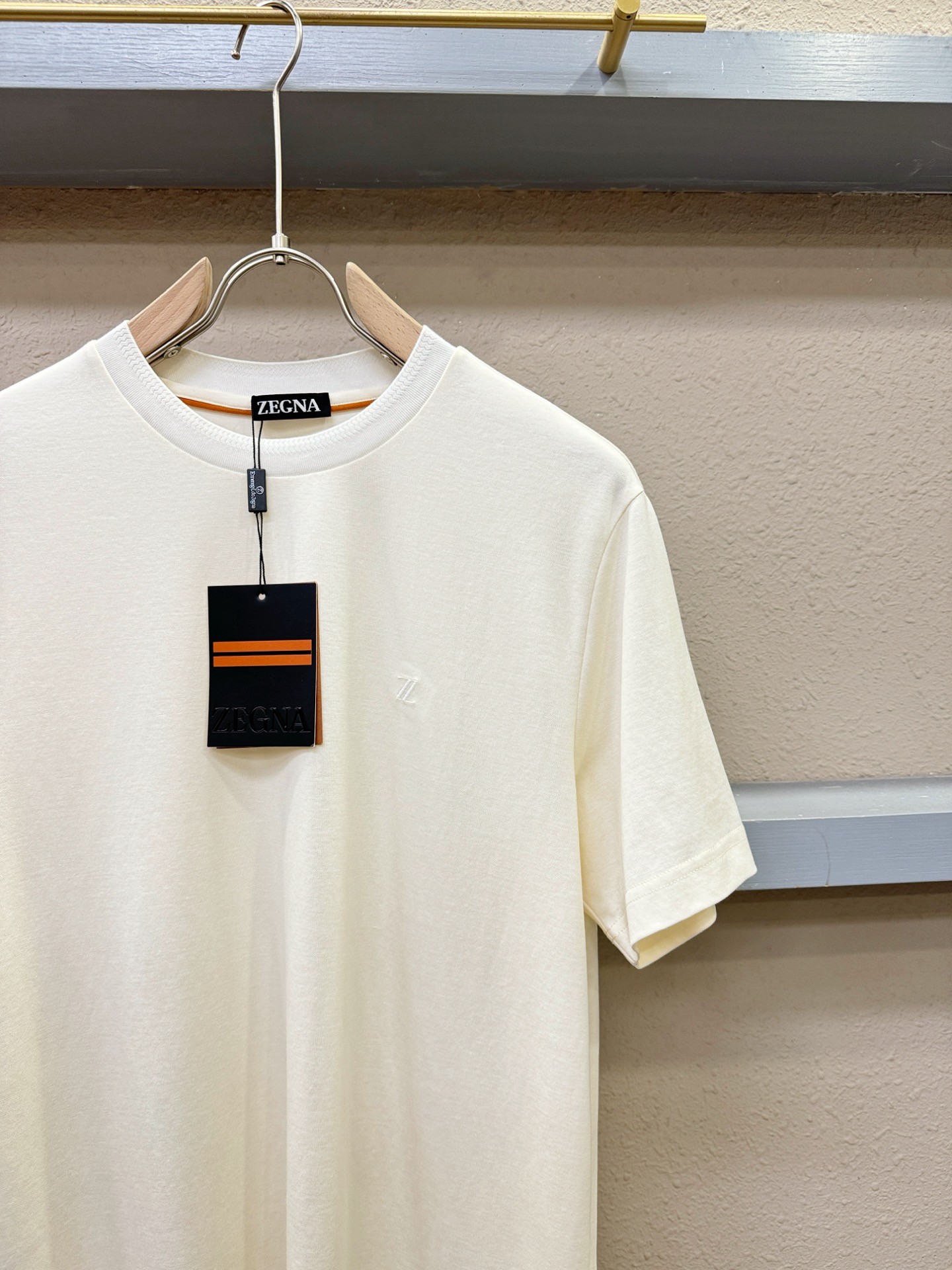 (最大可穿240斤) Ermenegildo Zeg*a杰*亚 2025春夏新款短袖T恤！走秀图案时尚休