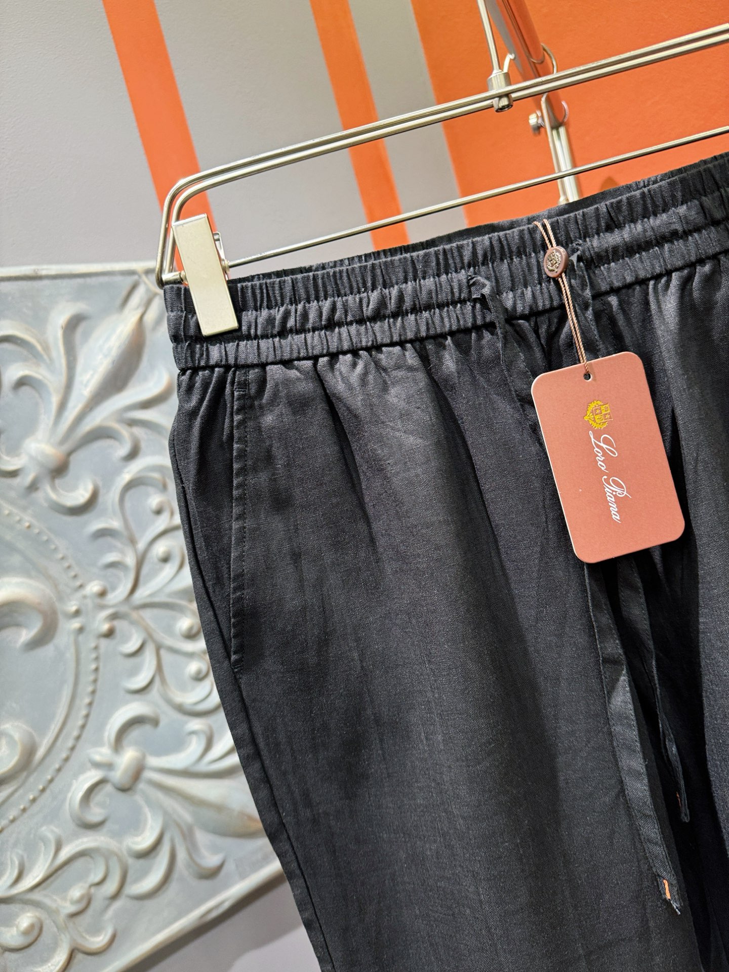 裤子，Loro Piana诺悠翩雅 2025春夏专柜同款亚麻套装，100%亚麻面料，亚麻衬衫就足够腔调，