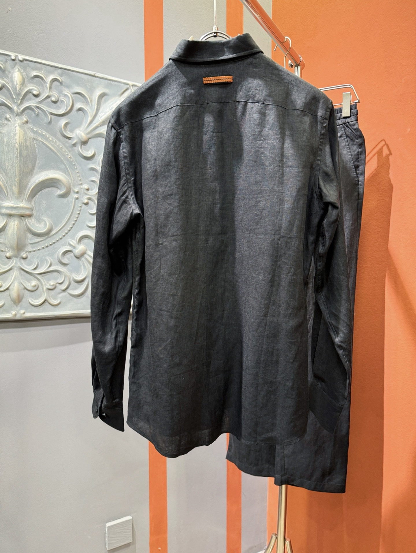 衬衫，Loro Piana诺悠翩雅 2025春夏专柜同款亚麻套装，100%亚麻面料，亚麻衬衫就足够腔调，