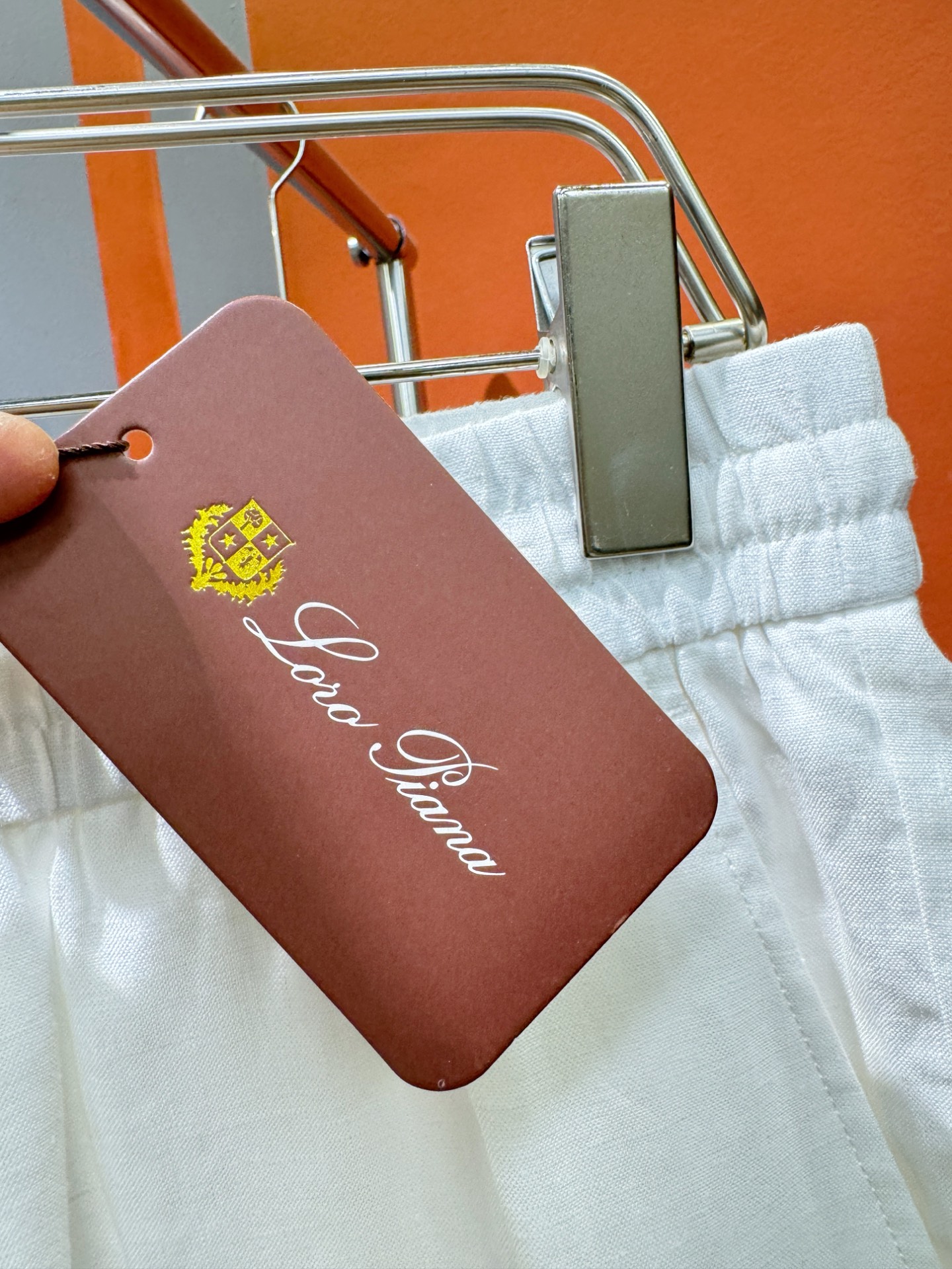 裤子，Loro Piana诺悠翩雅 2025春夏专柜同款亚麻套装，100%亚麻面料，亚麻衬衫就足够腔调，