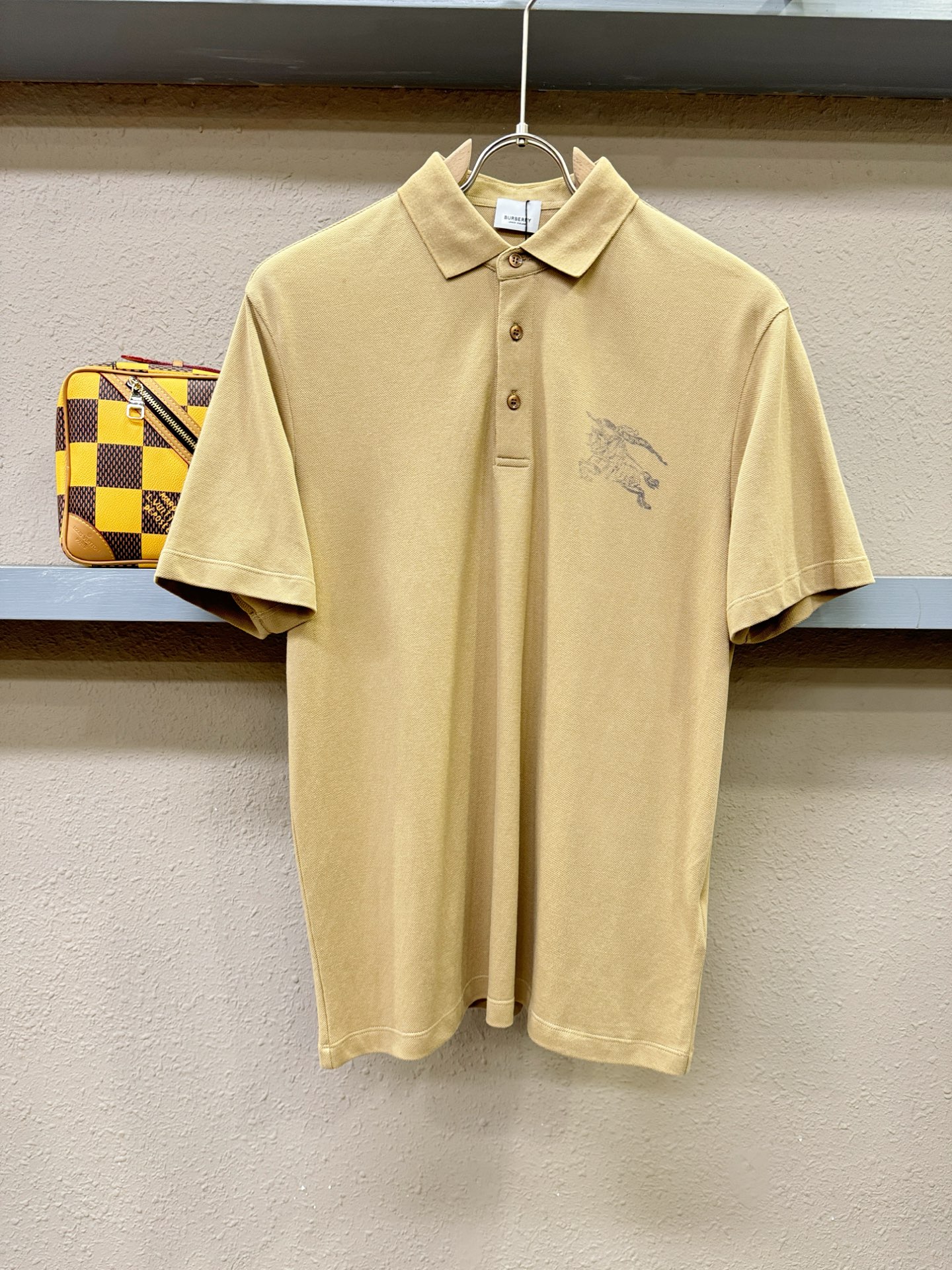 BURBERRY巴宝莉 2025官方春夏新款 专柜同步上市 男士翻领短袖POLO衫，高端主线系列，进口珠