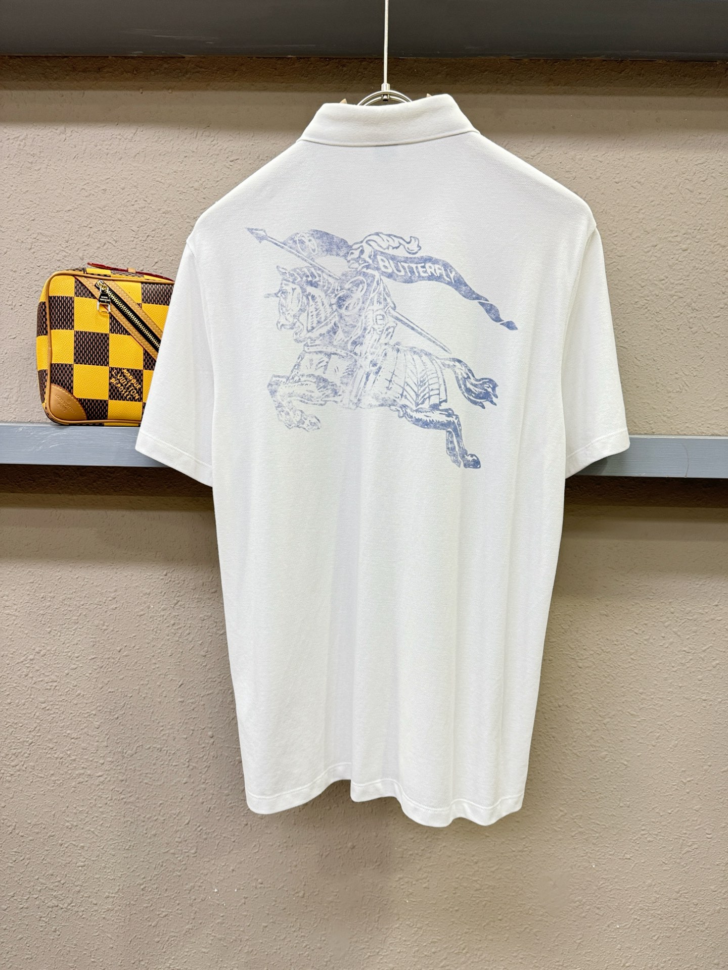 BURBERRY巴宝莉 2025官方春夏新款 专柜同步上市 男士翻领短袖POLO衫，高端主线系列，进口珠