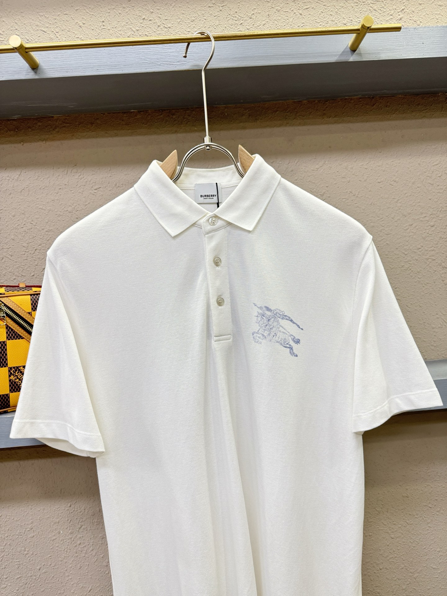 BURBERRY巴宝莉 2025官方春夏新款 专柜同步上市 男士翻领短袖POLO衫，高端主线系列，进口珠
