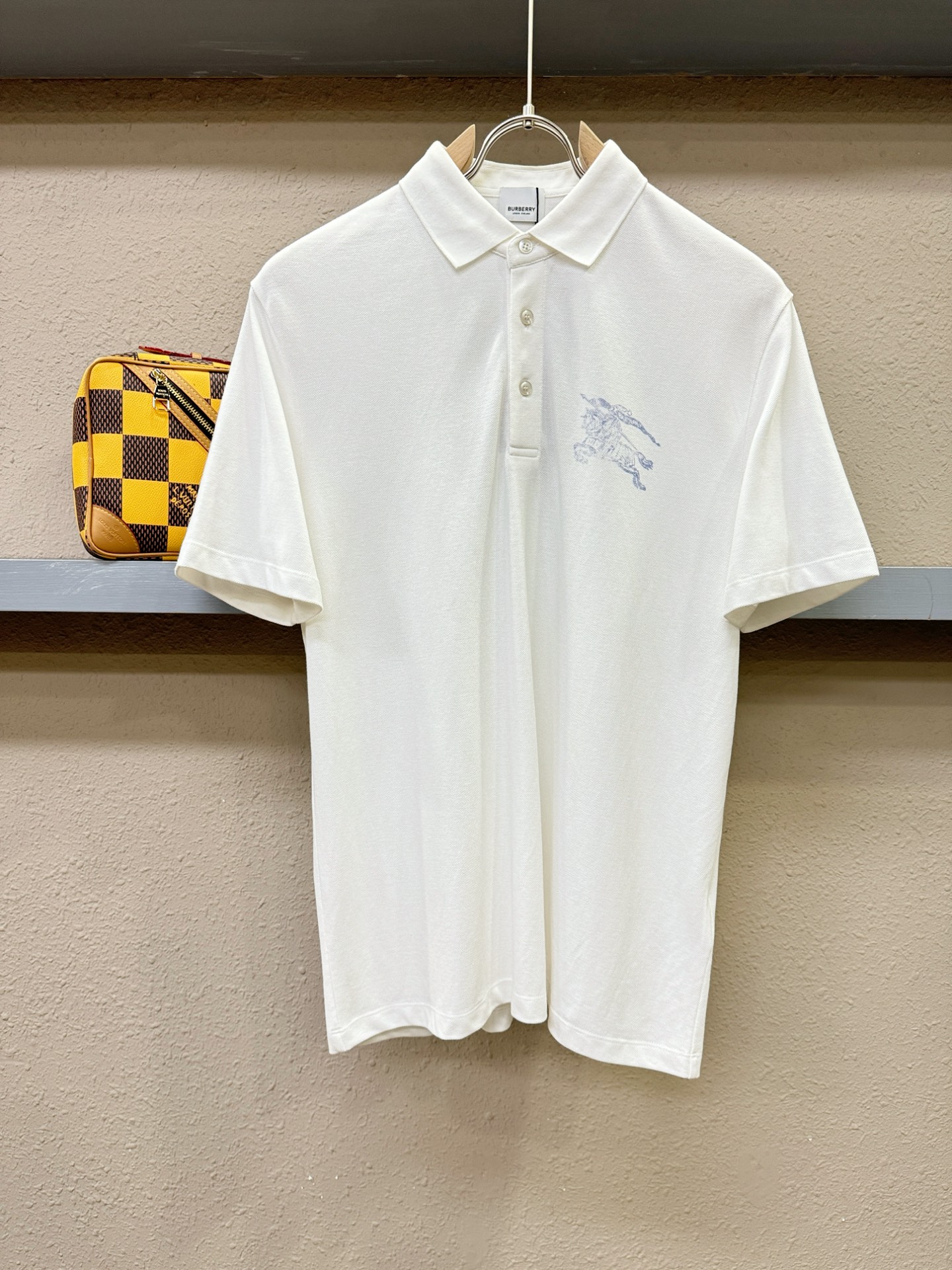 BURBERRY巴宝莉 2025官方春夏新款 专柜同步上市 男士翻领短袖POLO衫，高端主线系列，进口珠