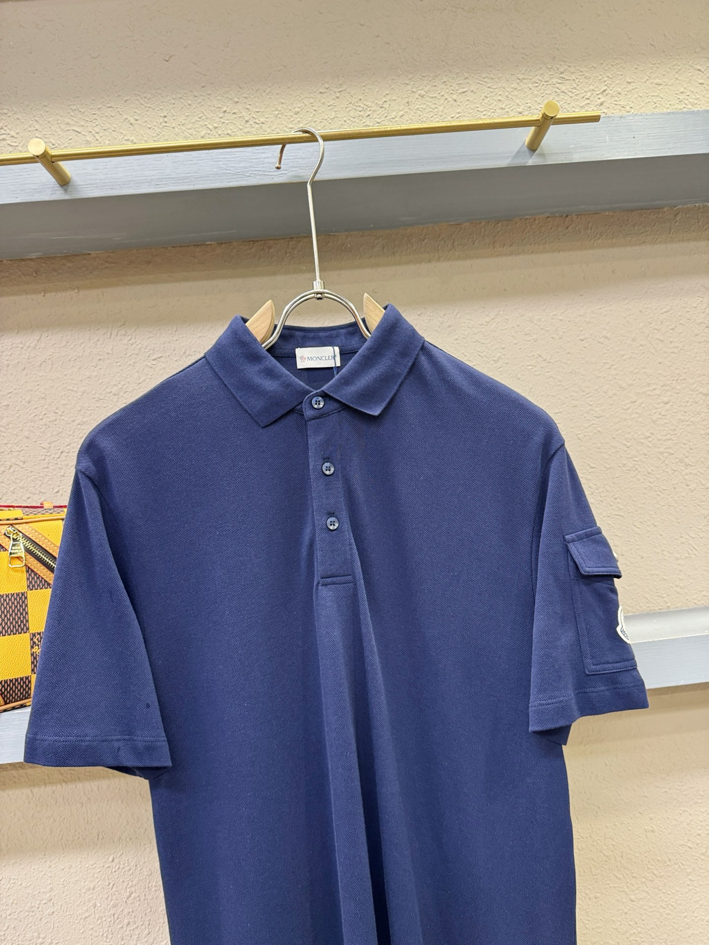 Moncler蒙口 2025官方春夏新款 专柜同步上市 男士翻领短袖POLO衫，高端主线系列，进口珠地丝