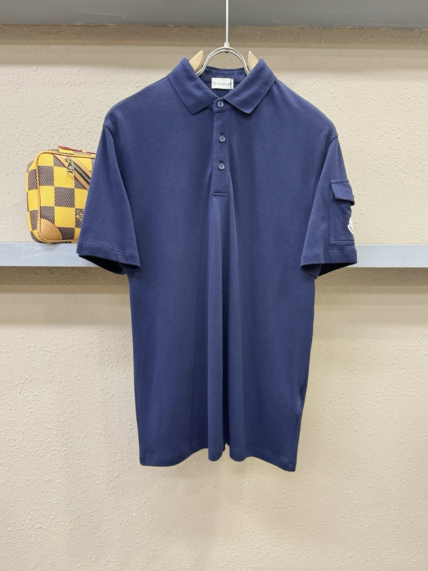 Moncler蒙口 2025官方春夏新款 专柜同步上市 男士翻领短袖POLO衫，高端主线系列，进口珠地丝
