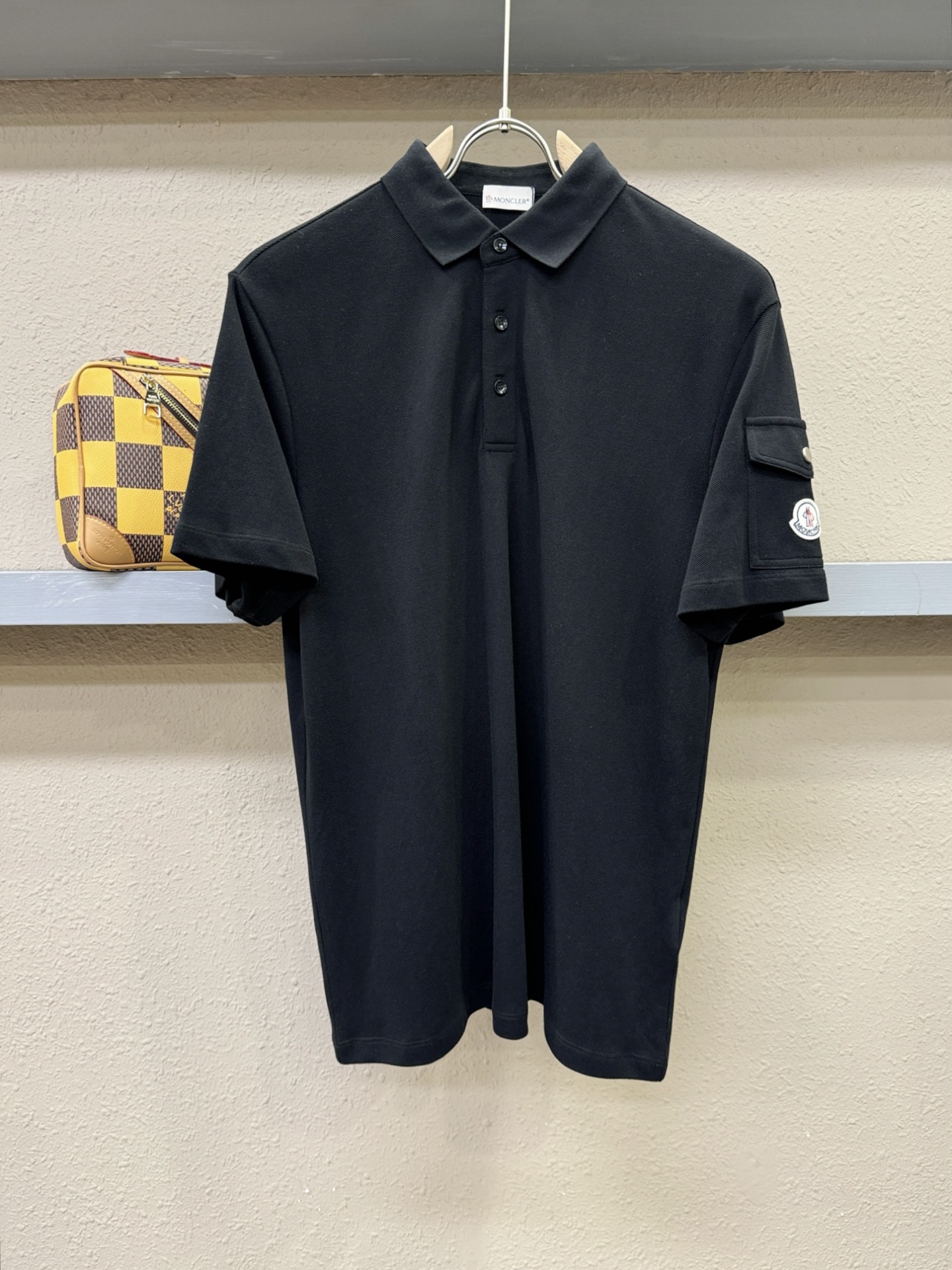 Moncler蒙口 2025官方春夏新款 专柜同步上市 男士翻领短袖POLO衫，高端主线系列，进口珠地丝