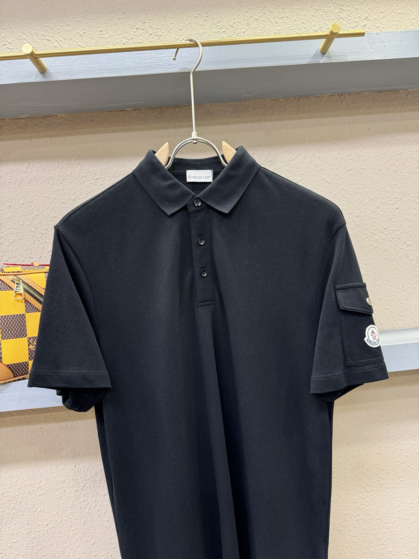 Moncler蒙口 2025官方春夏新款 专柜同步上市 男士翻领短袖POLO衫，高端主线系列，进口珠地丝