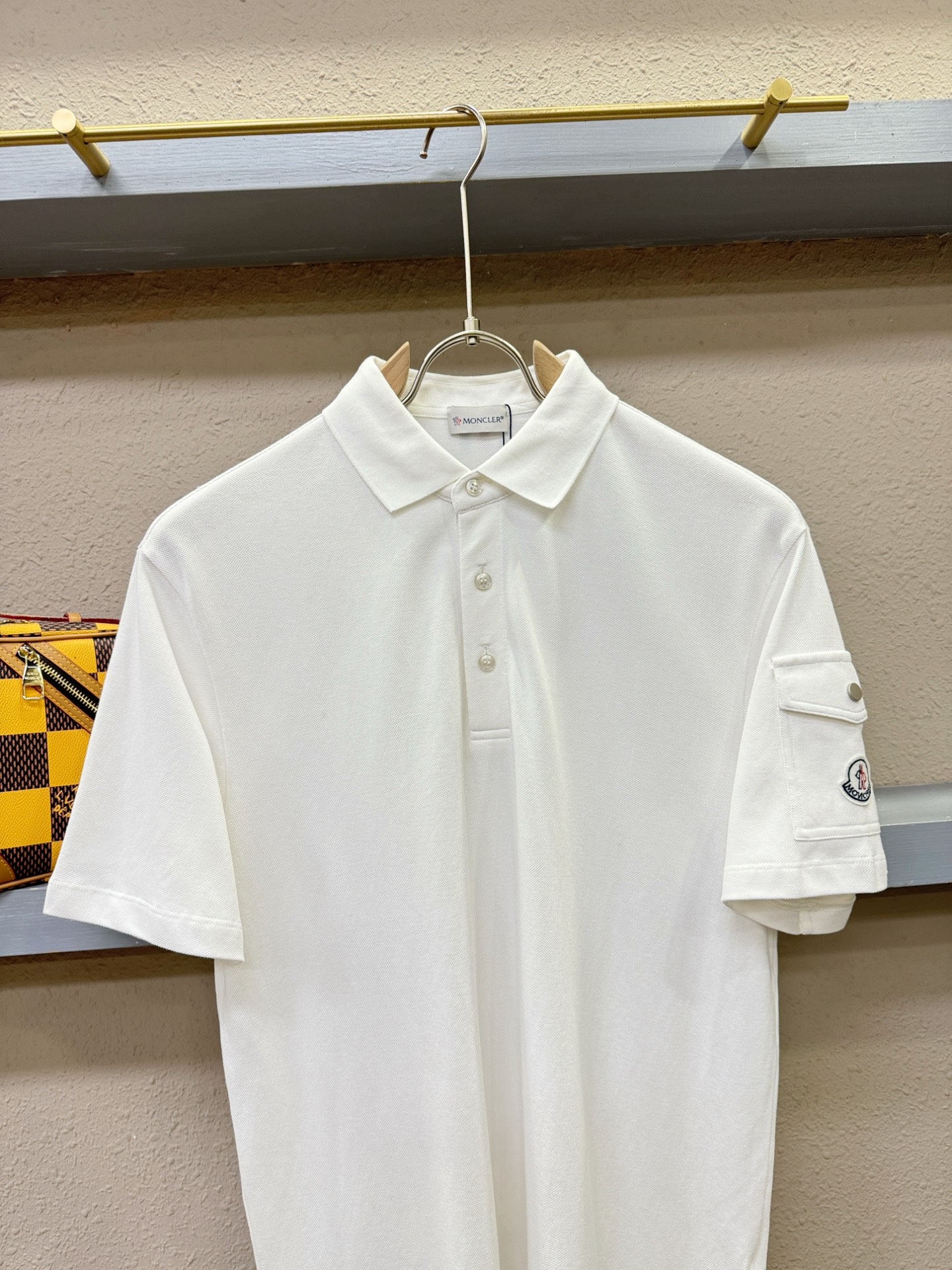 Moncler蒙口 2025官方春夏新款 专柜同步上市 男士翻领短袖POLO衫，高端主线系列，进口珠地丝