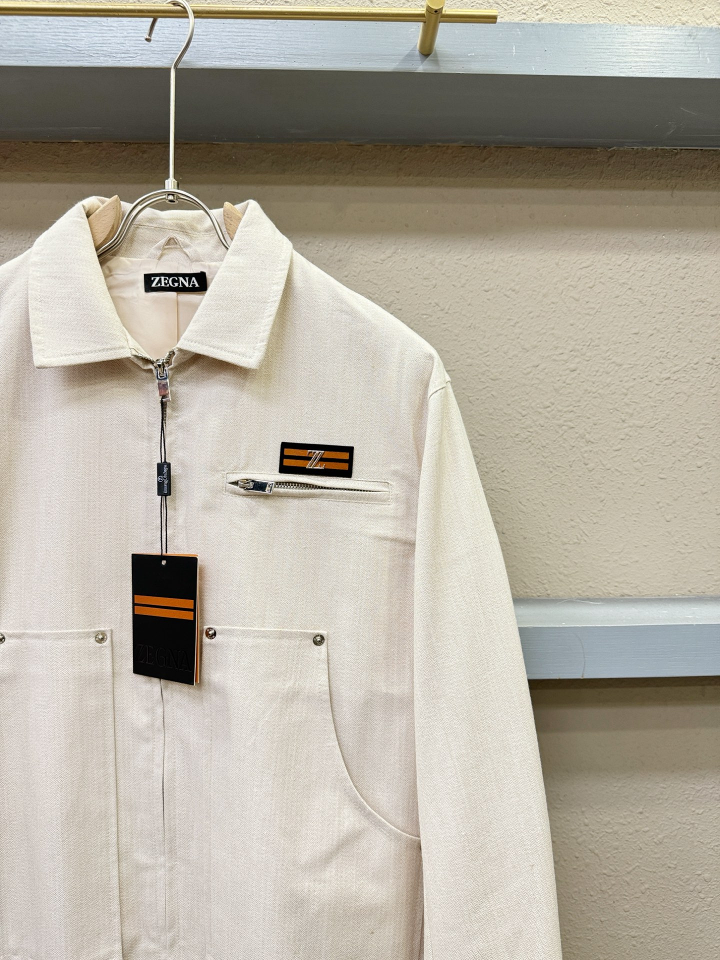 Ermenegildo Zeg*a杰*亚 2025新款 夹克外套，意大利进口面料时尚夹克外套。欧洲专柜同