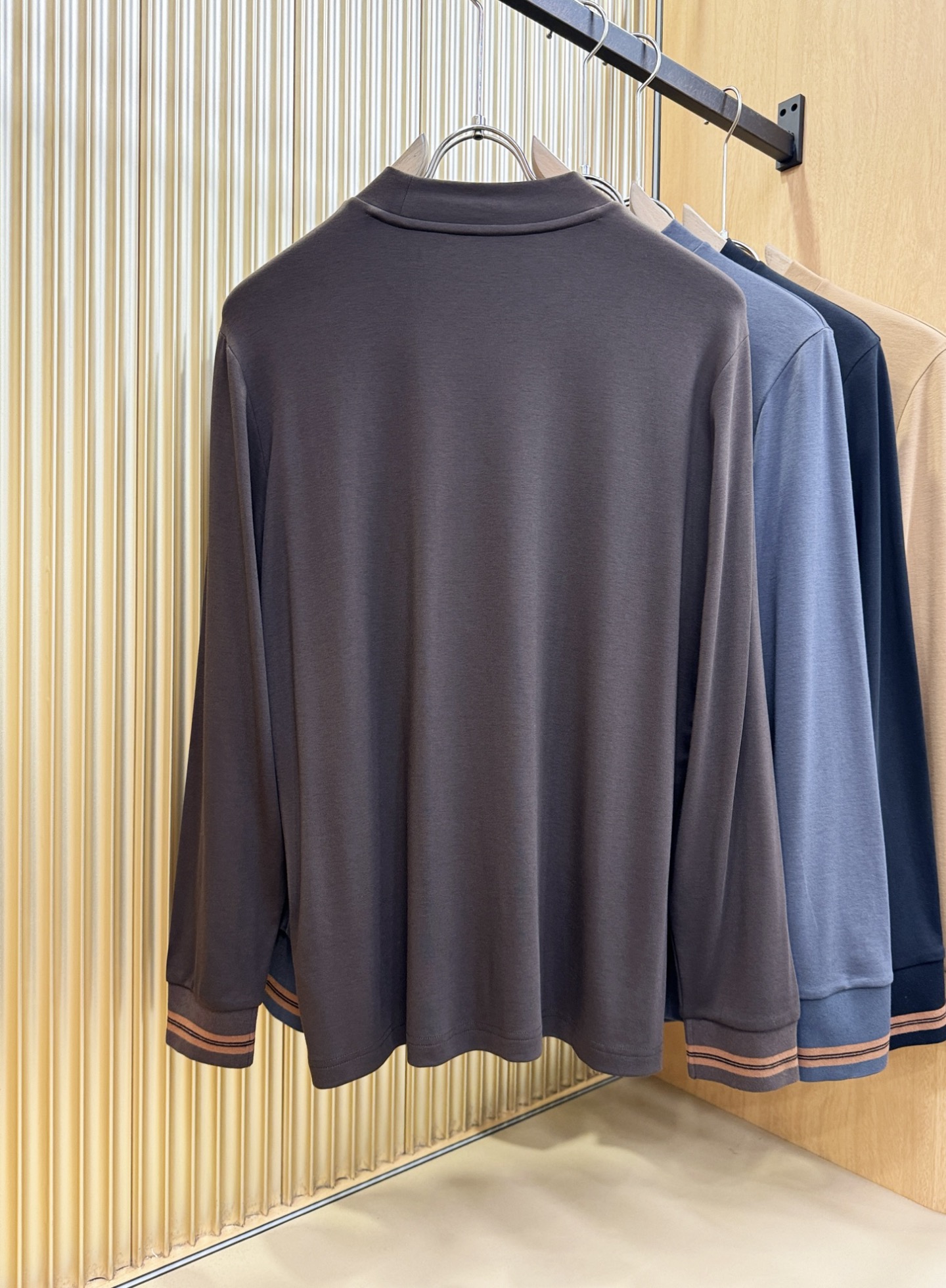 (最大可穿230斤) Ermenegildo Zeg*a杰*亚 2025ss秋冬新品 长袖T恤，经典Lo