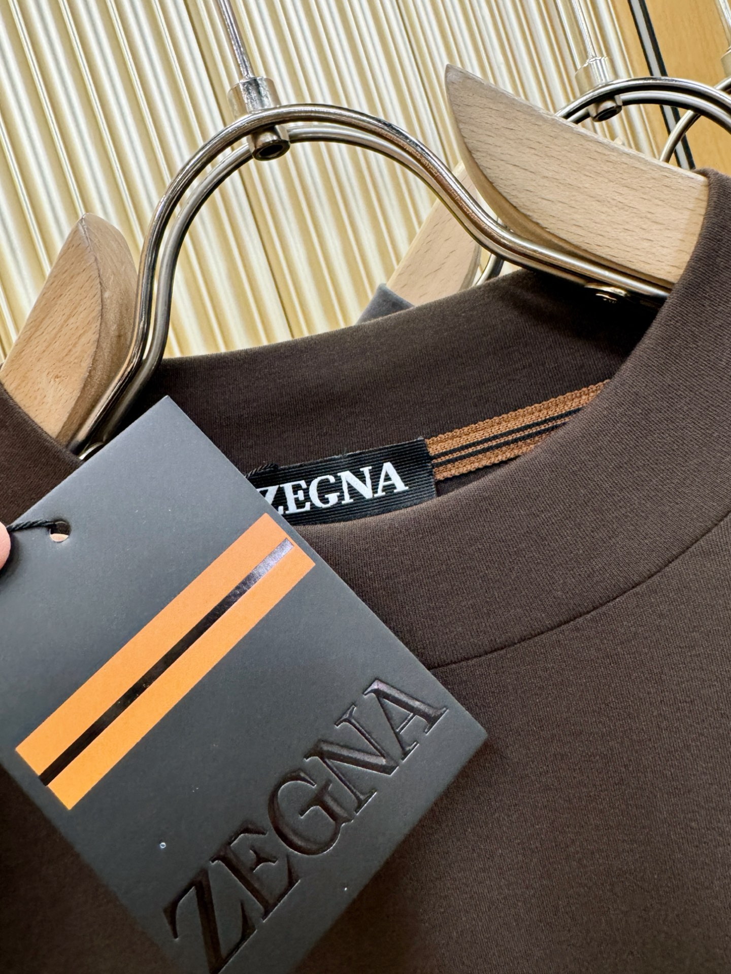 (最大可穿230斤) Ermenegildo Zeg*a杰*亚 2025ss秋冬新品 长袖T恤，经典Lo