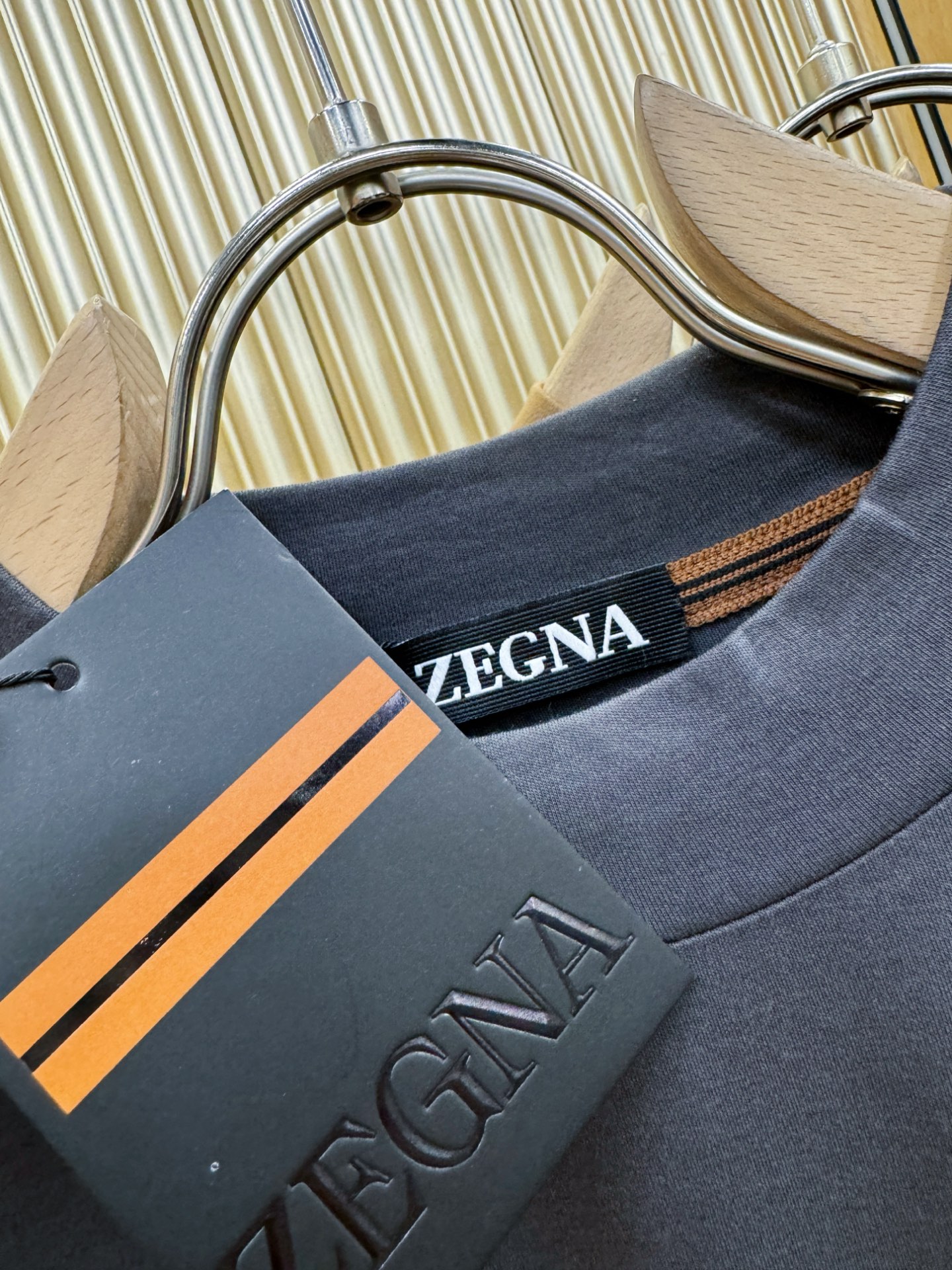 (最大可穿230斤) Ermenegildo Zeg*a杰*亚 2025ss秋冬新品 长袖T恤，经典Lo