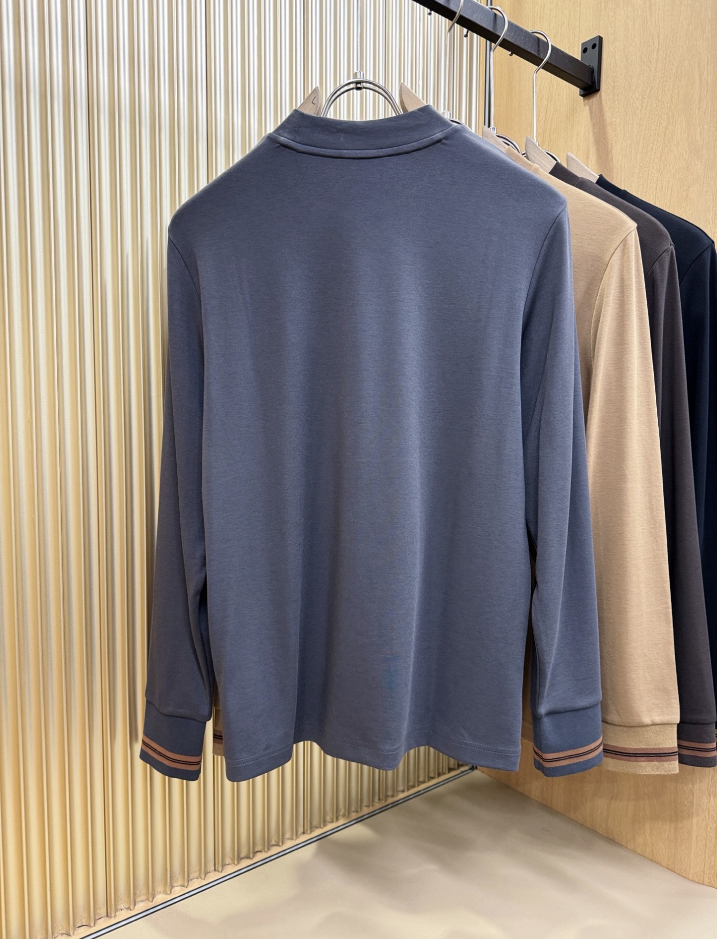 (最大可穿230斤) Ermenegildo Zeg*a杰*亚 2025ss秋冬新品 长袖T恤，经典Lo