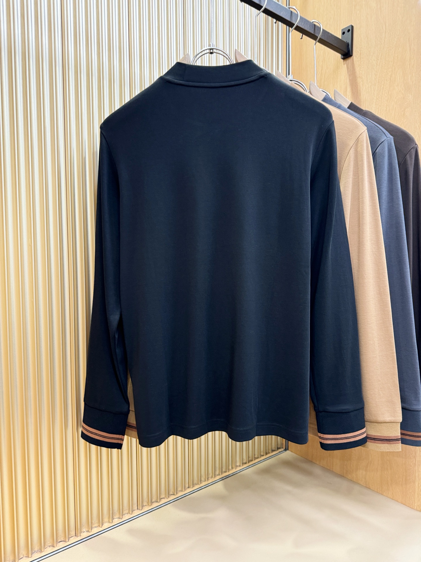 (最大可穿230斤) Ermenegildo Zeg*a杰*亚 2025ss秋冬新品 长袖T恤，经典Lo