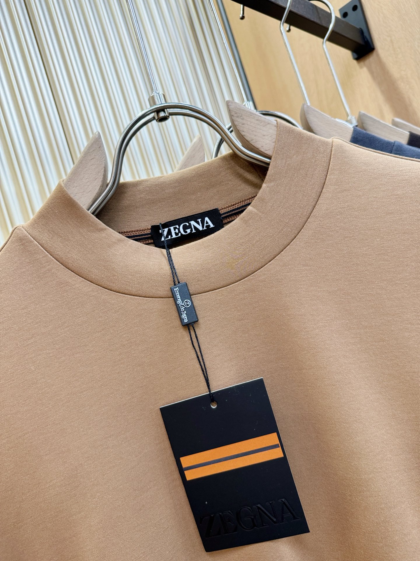 (最大可穿230斤) Ermenegildo Zeg*a杰*亚 2025ss秋冬新品 长袖T恤，经典Lo