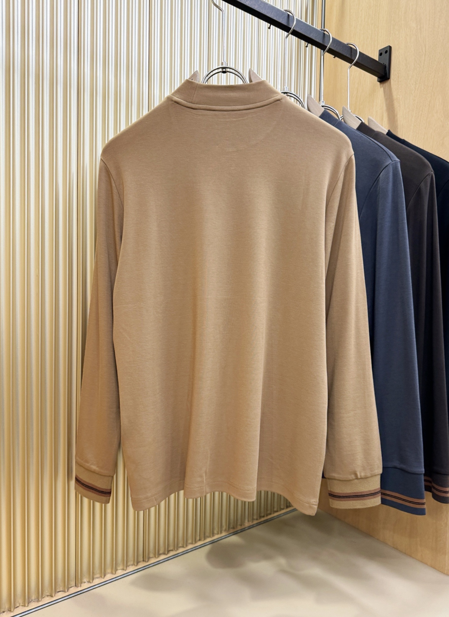 (最大可穿230斤) Ermenegildo Zeg*a杰*亚 2025ss秋冬新品 长袖T恤，经典Lo