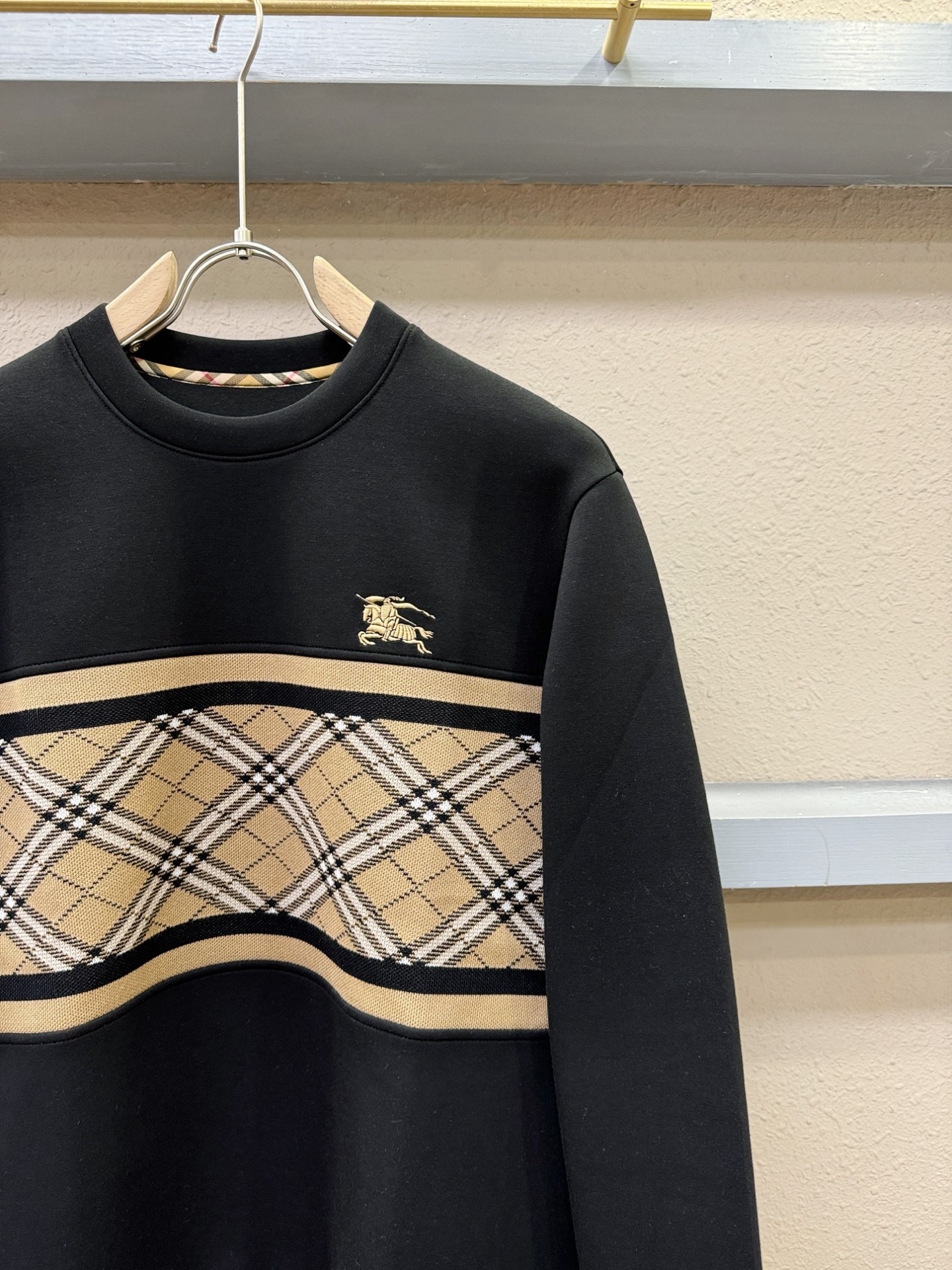 Burberry 2025SS Men's Long Sleeve Sweatshirt Classic Logo Black, M-3XL 7 i1758105932559 9696 0 5