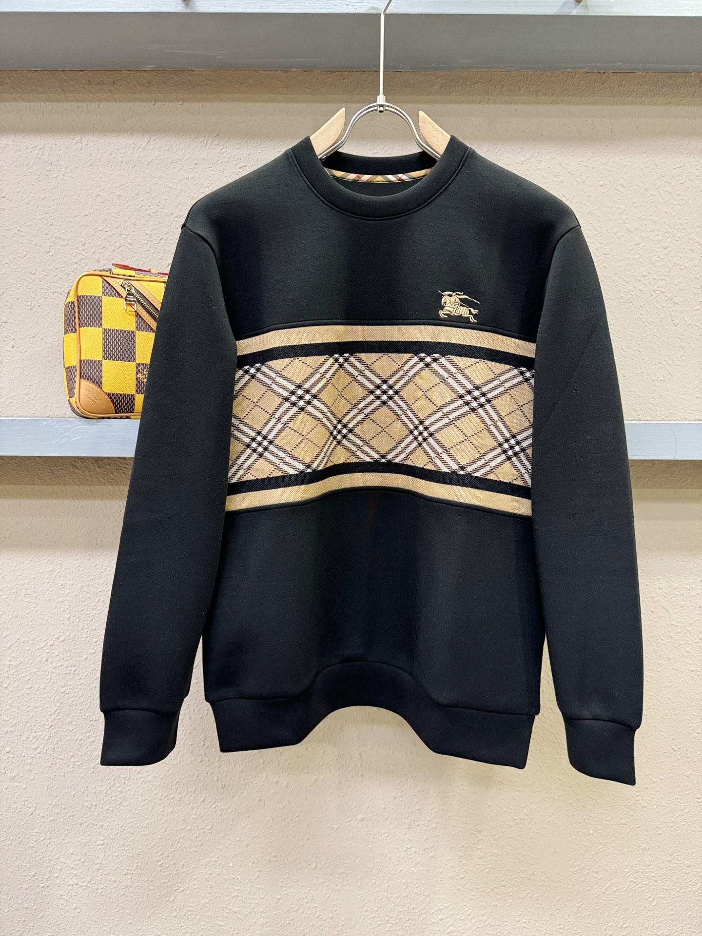 Burberry 2025SS Men's Long Sleeve Sweatshirt Classic Logo Black, M-3XL