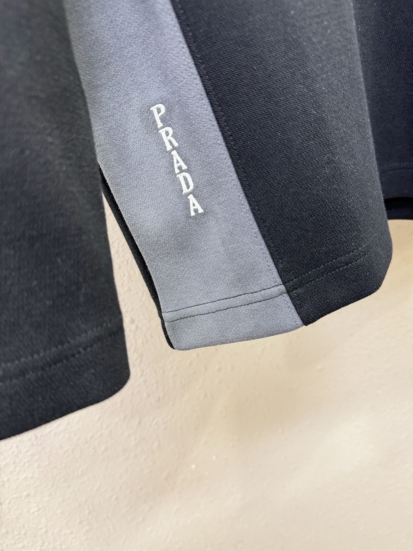 Prada Men's Black & Grey Long Sleeve Logo T-Shirt 8 i1758107318178 7189 0 5