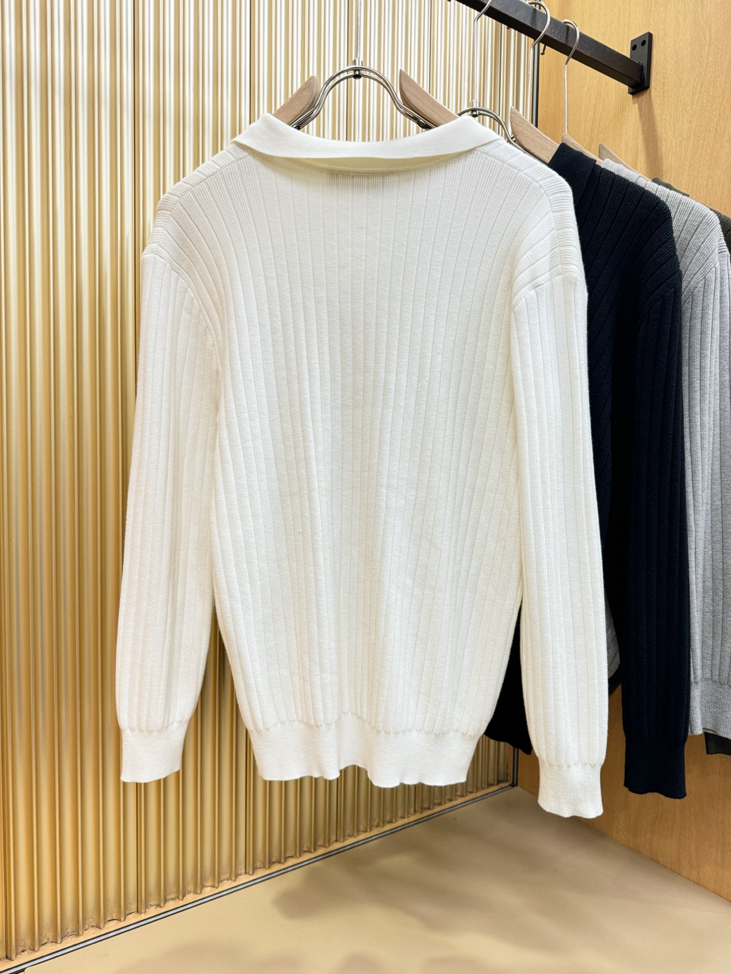 Loro Piana Men's Knitted Wool Polo Sweater with Logo Design - Casual Fit 10 i1758108453569 5525 0 8