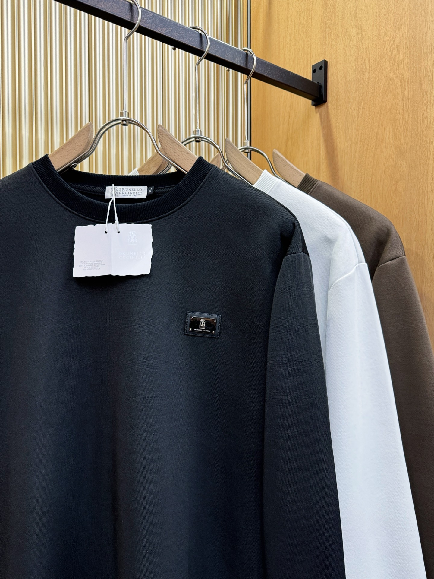 BC布鲁提 2025ss秋冬新品 长袖T恤，经典Logo设计，百搭款 官网同步发售 定制面料，柔软细腻 