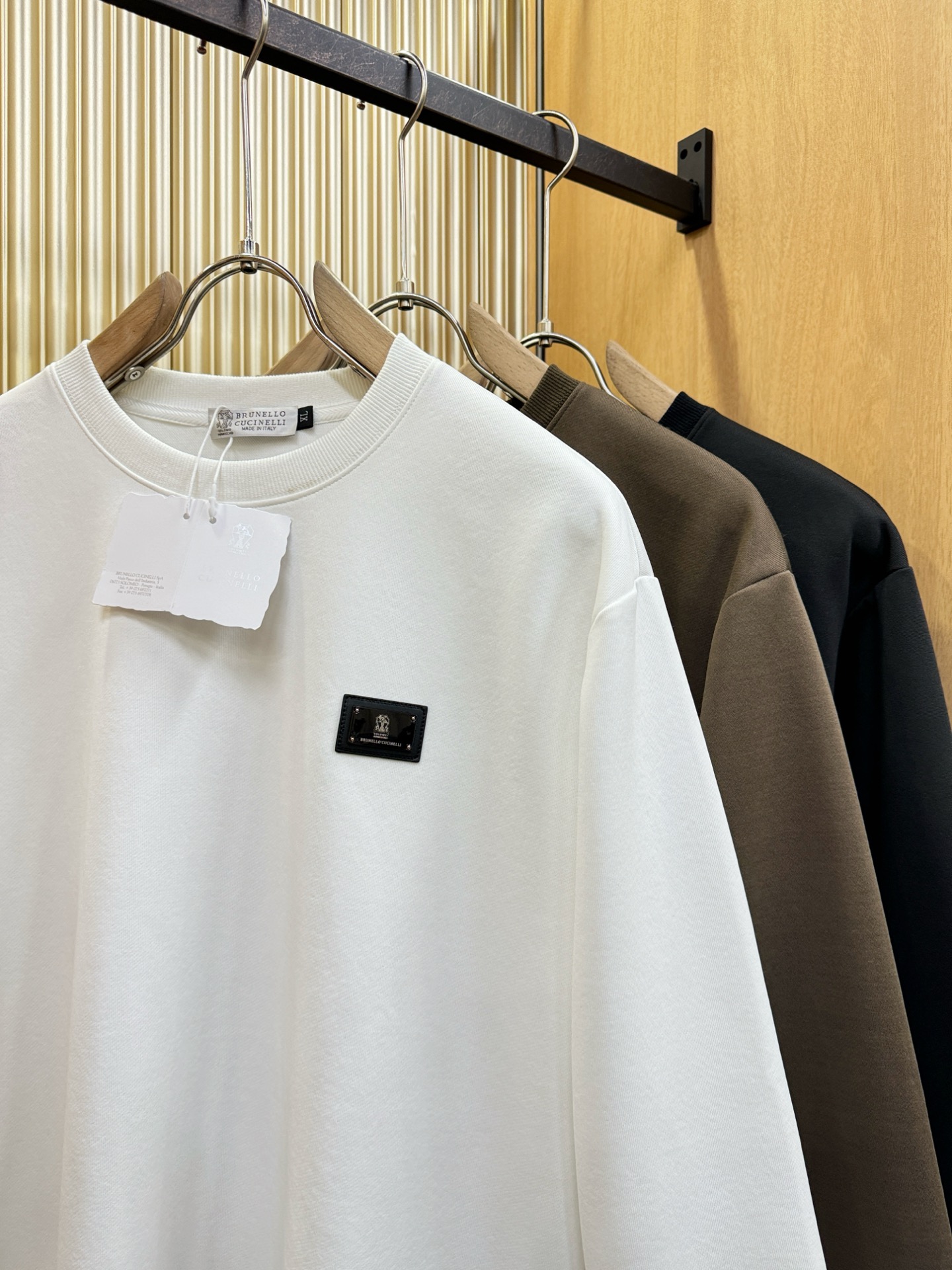 BC布鲁提 2025ss秋冬新品 长袖T恤，经典Logo设计，百搭款 官网同步发售 定制面料，柔软细腻 