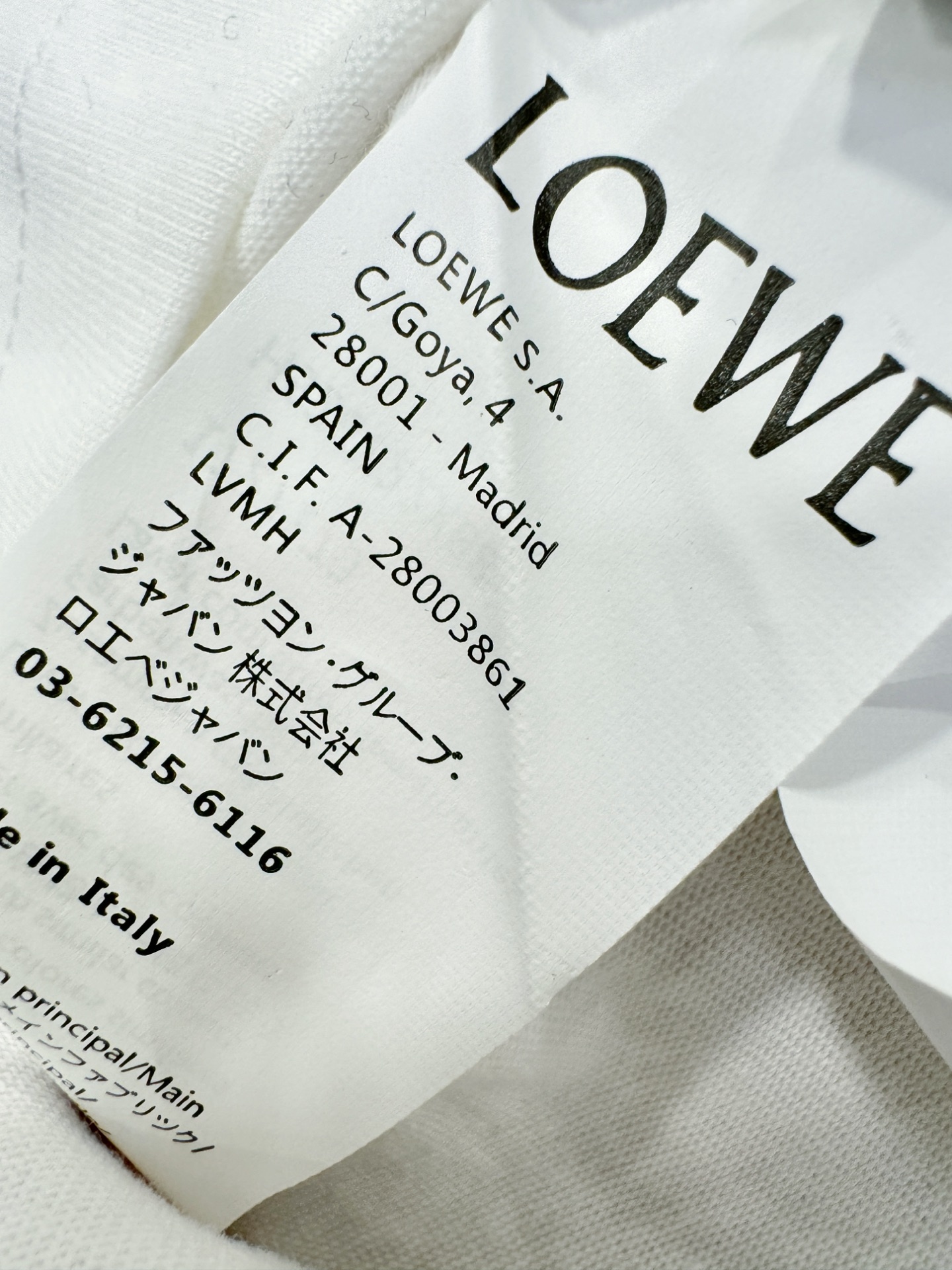 LOEWE罗意威 2025ss秋冬新品 长袖T恤，经典Logo设计，百搭款 官网同步发售 定制面料，柔软