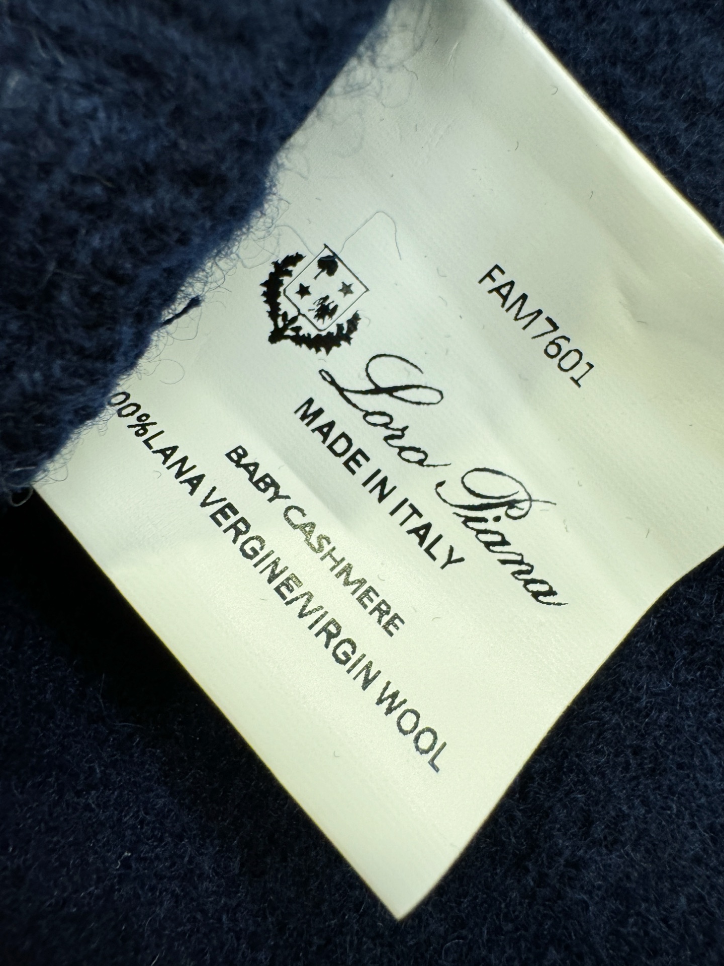 Loro Piana诺悠翩雅 新品爆款 2025秋冬新品拉链羊毛毛衣 澳洲美利奴羊毛，胸前品牌Golo经