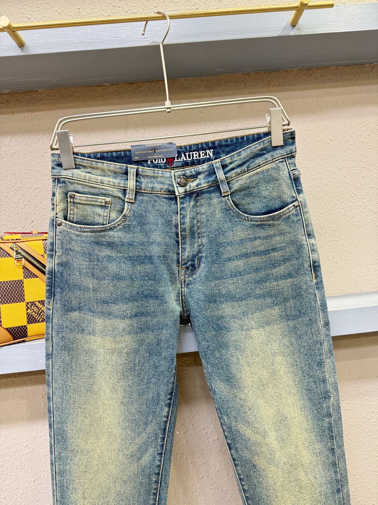 POLO 2025专柜新品，原版牛仔裤 原版重工打造，品牌经典LOGO设计，三标齐全！原版五金辅料。专柜