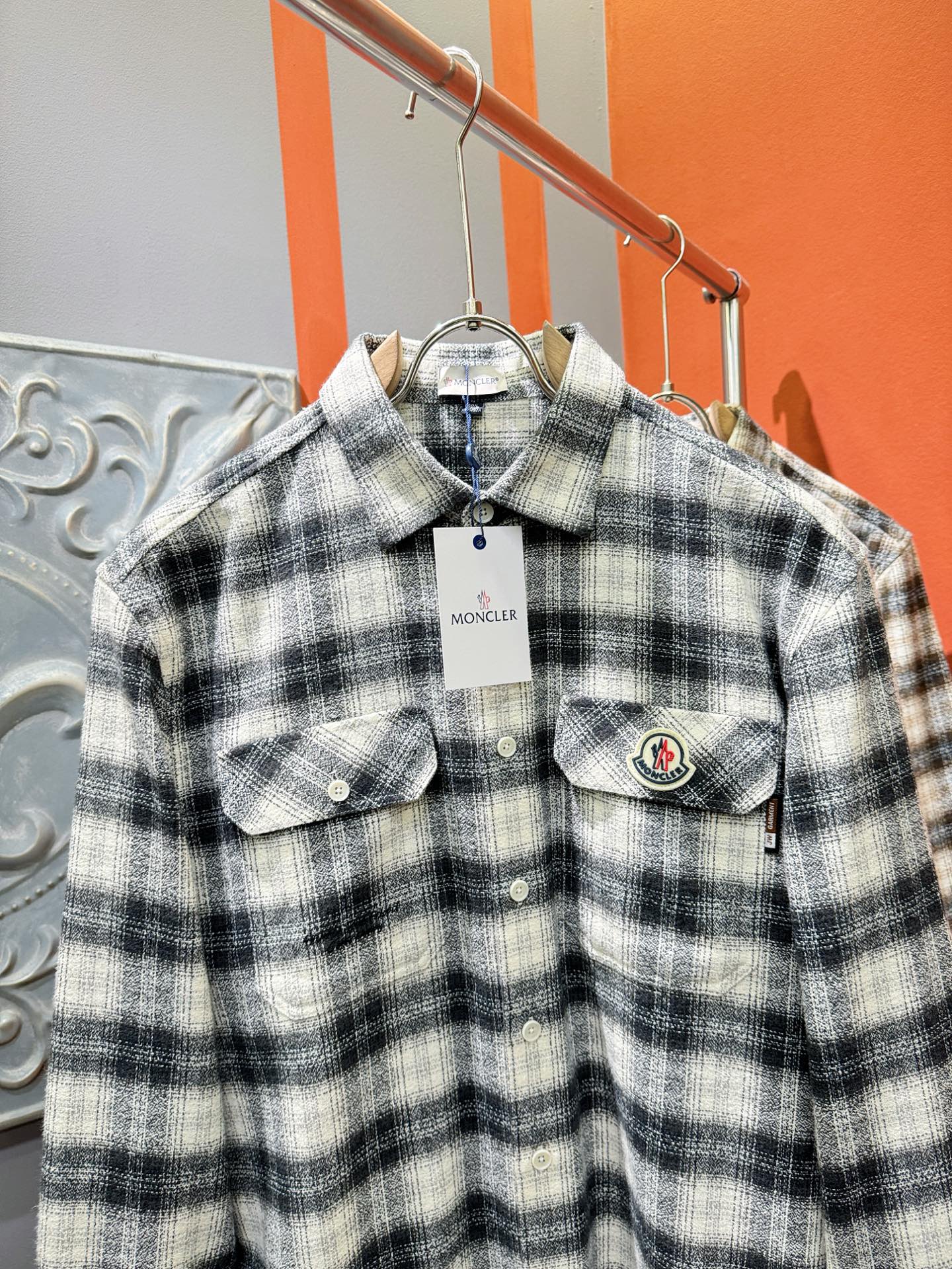 (最大可穿200斤)Moncler蒙口 2025新款衬衫，贸易公司渠道稀出，领先官网发售！经典休闲衬衫搭