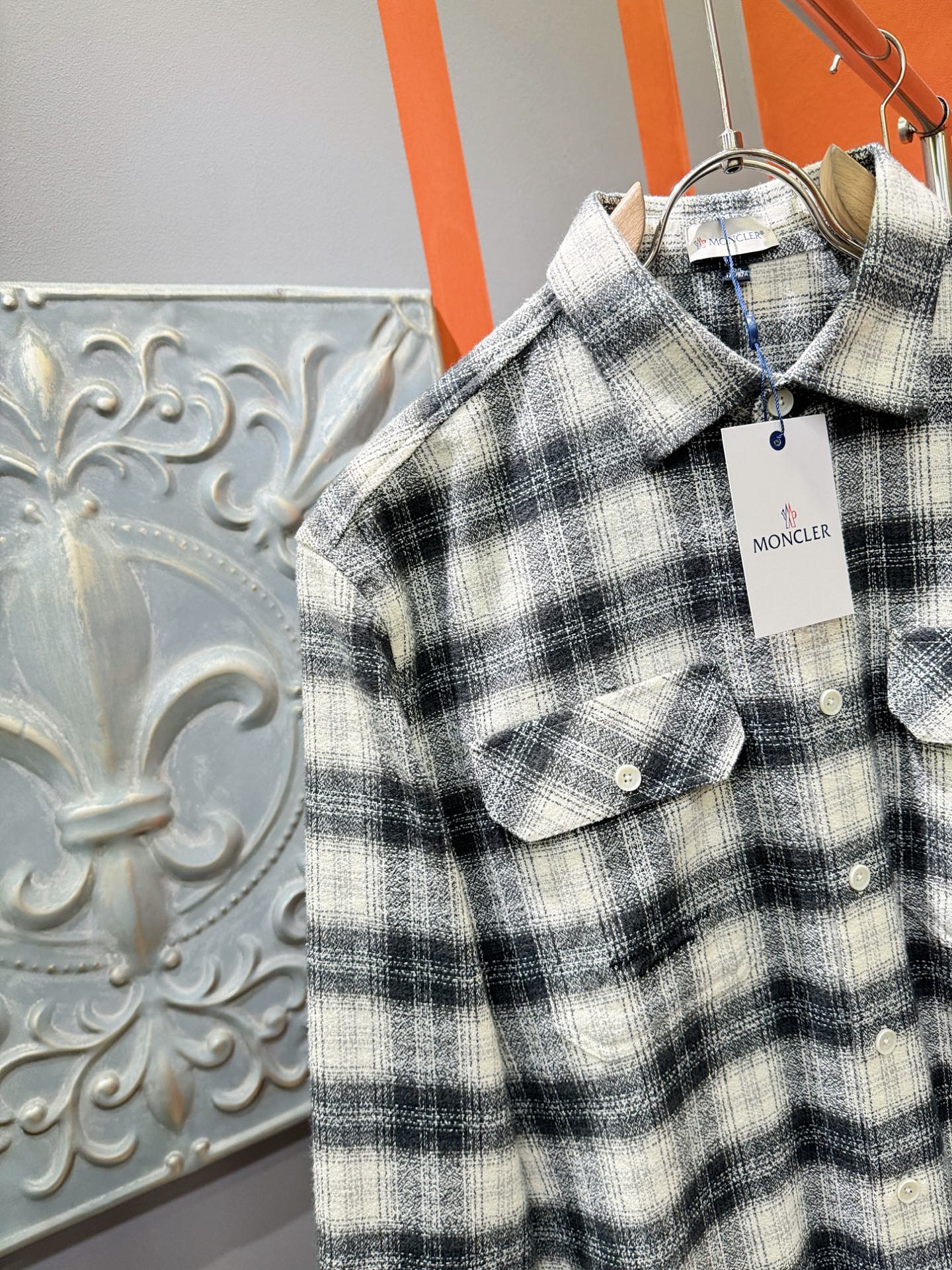 (最大可穿200斤)Moncler蒙口 2025新款衬衫，贸易公司渠道稀出，领先官网发售！经典休闲衬衫搭