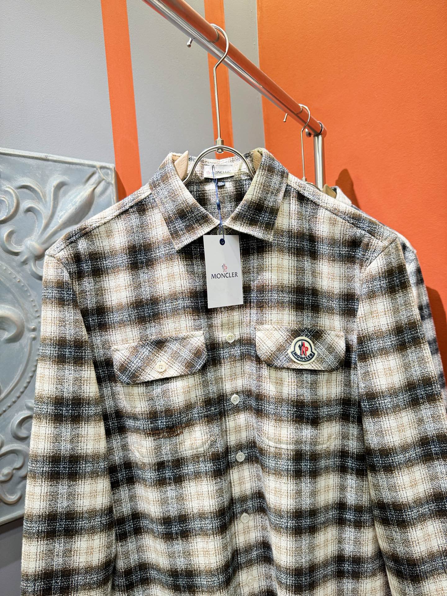 (最大可穿200斤)Moncler蒙口 2025新款衬衫，贸易公司渠道稀出，领先官网发售！经典休闲衬衫搭