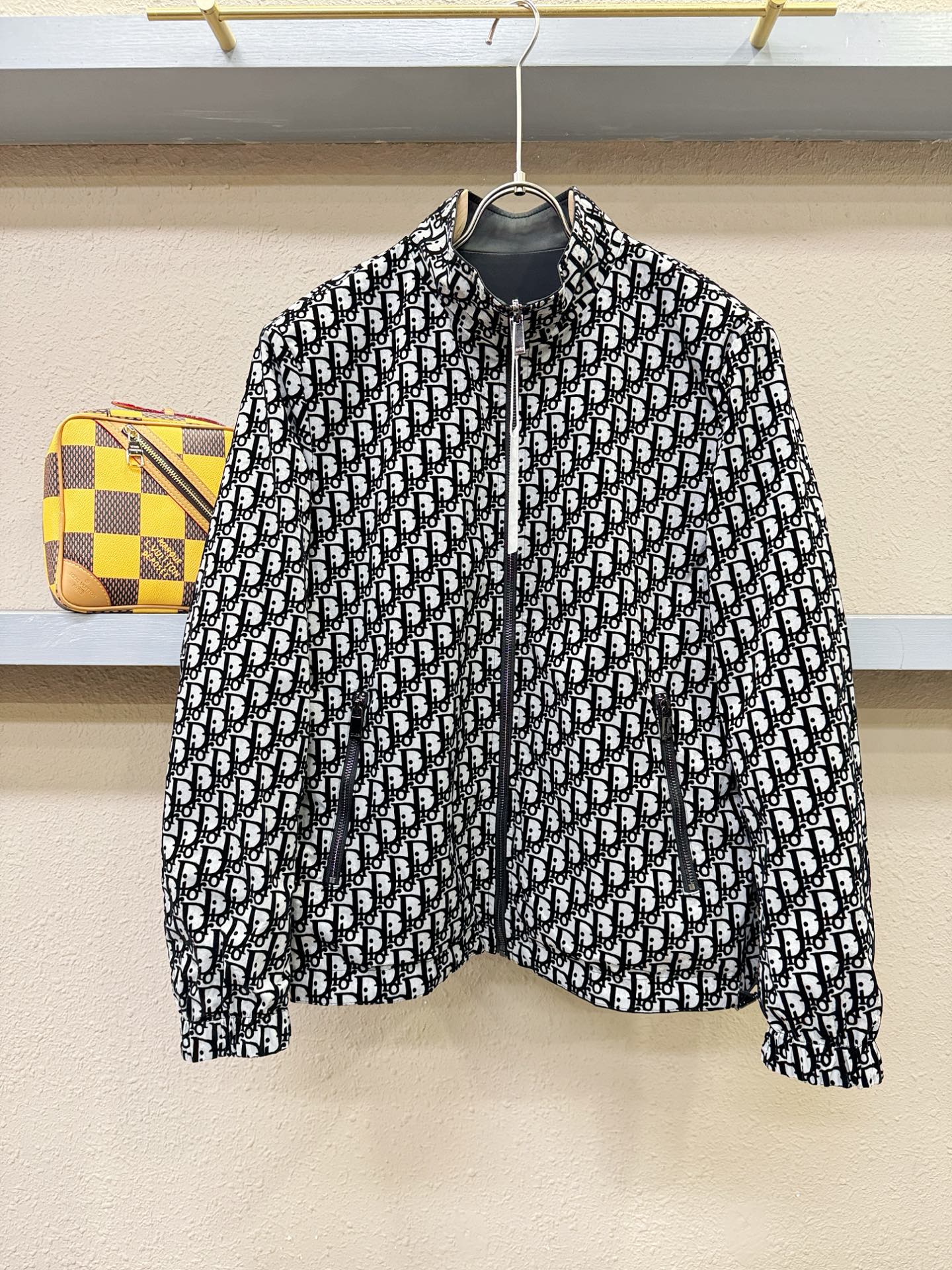 双面夹克 Dior迪奥 2025秋冬新款双面夹克外套，两面可穿，原单狠货 意大利进口面料时尚夹克外套。欧