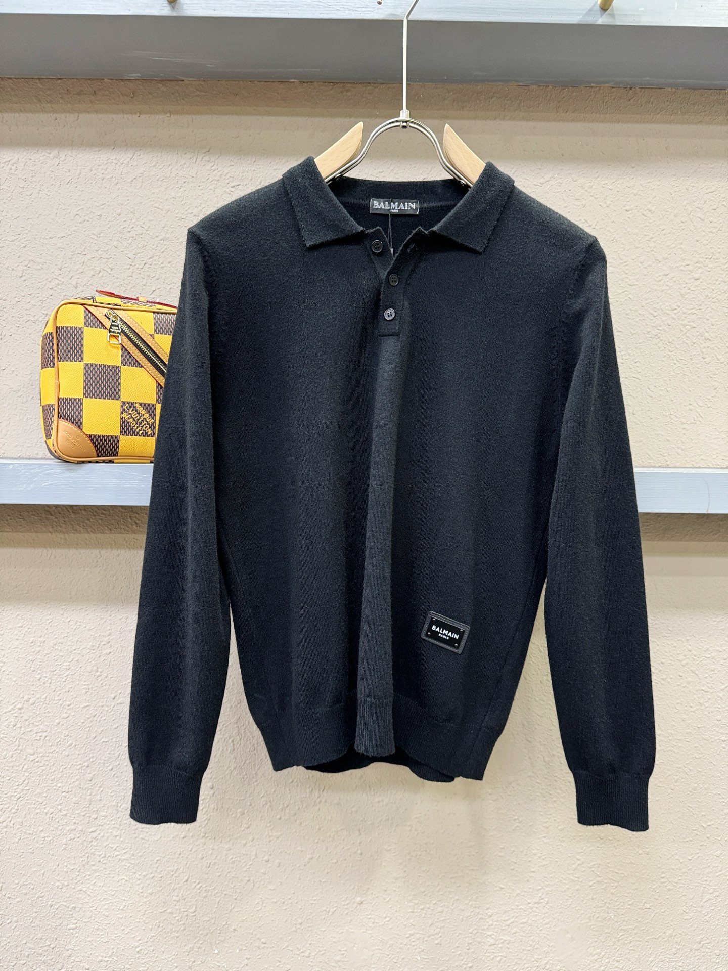 巴尔曼 2025新款毛衣，胸前logo设计！贸易公司渠道稀出，同步官网发售！秋冬系列经典设计！此款毛衣甄
