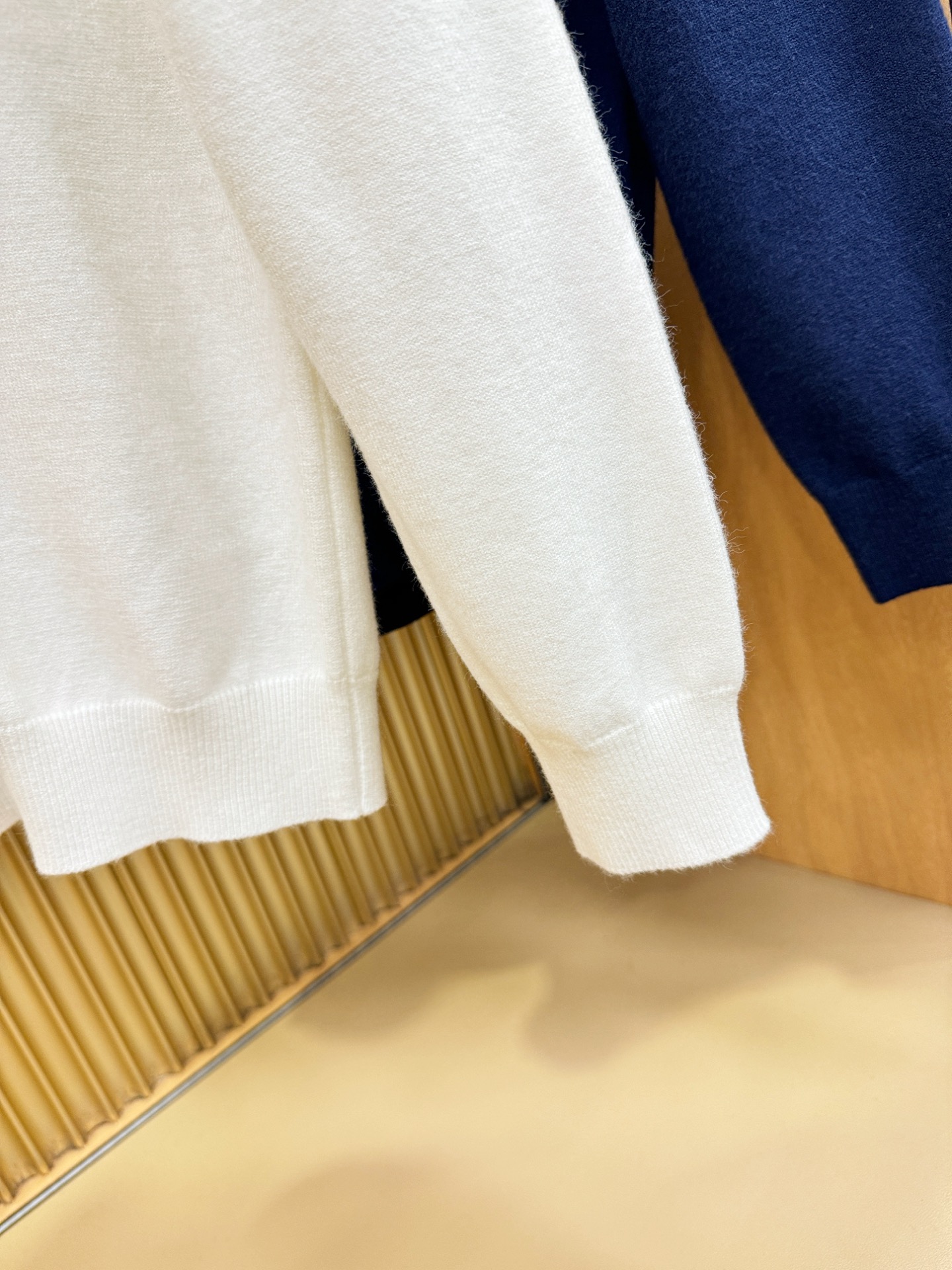 PRADA 普拉达 2025新款毛衣，胸前logo设计！贸易公司渠道稀出，同步官网发售！秋冬系列经典设计