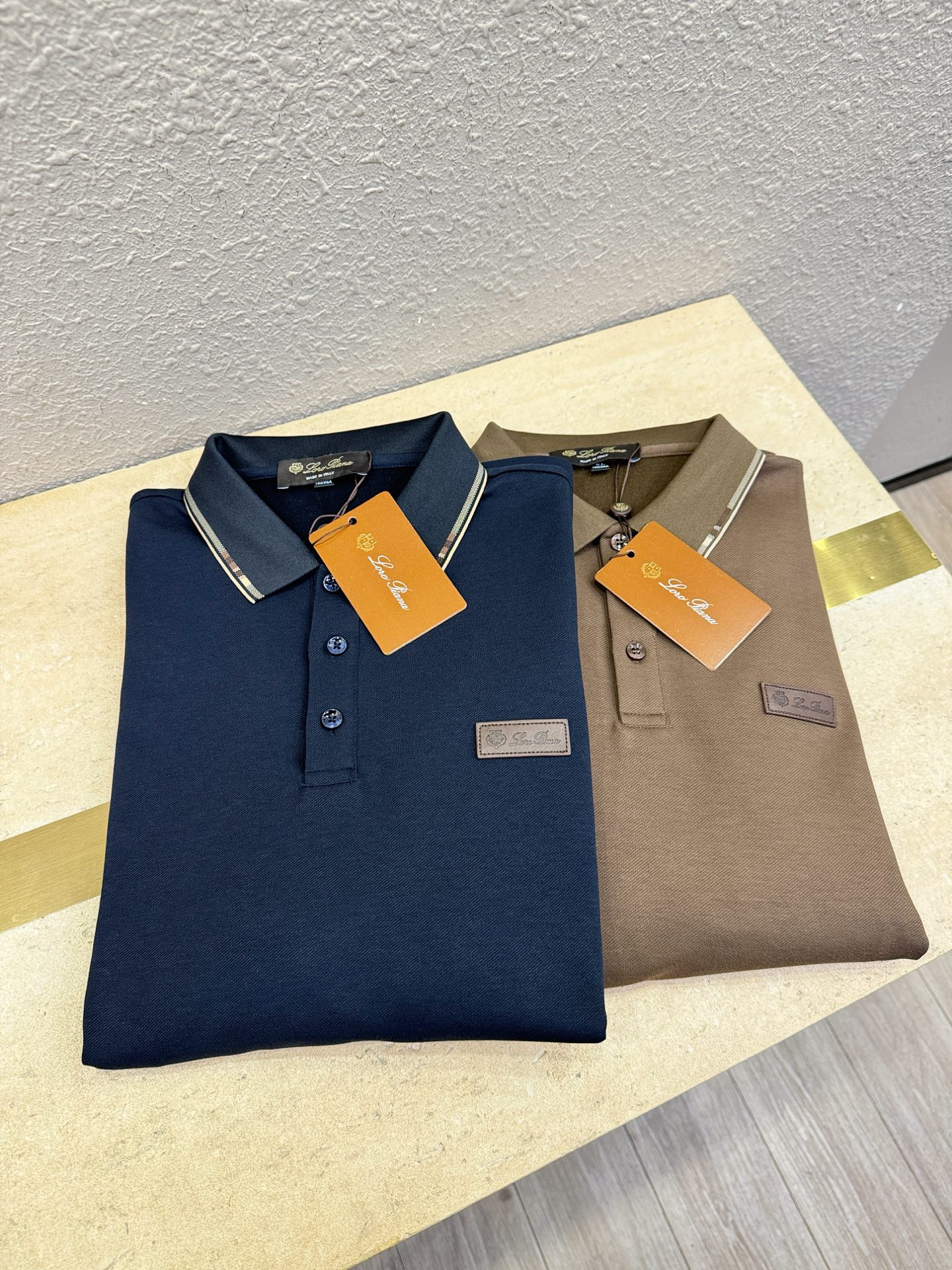 Loro Piana诺悠翩雅 2025秋季新品，官网同步 经典大气百搭Polo领长袖T恤，顶级原版面料，