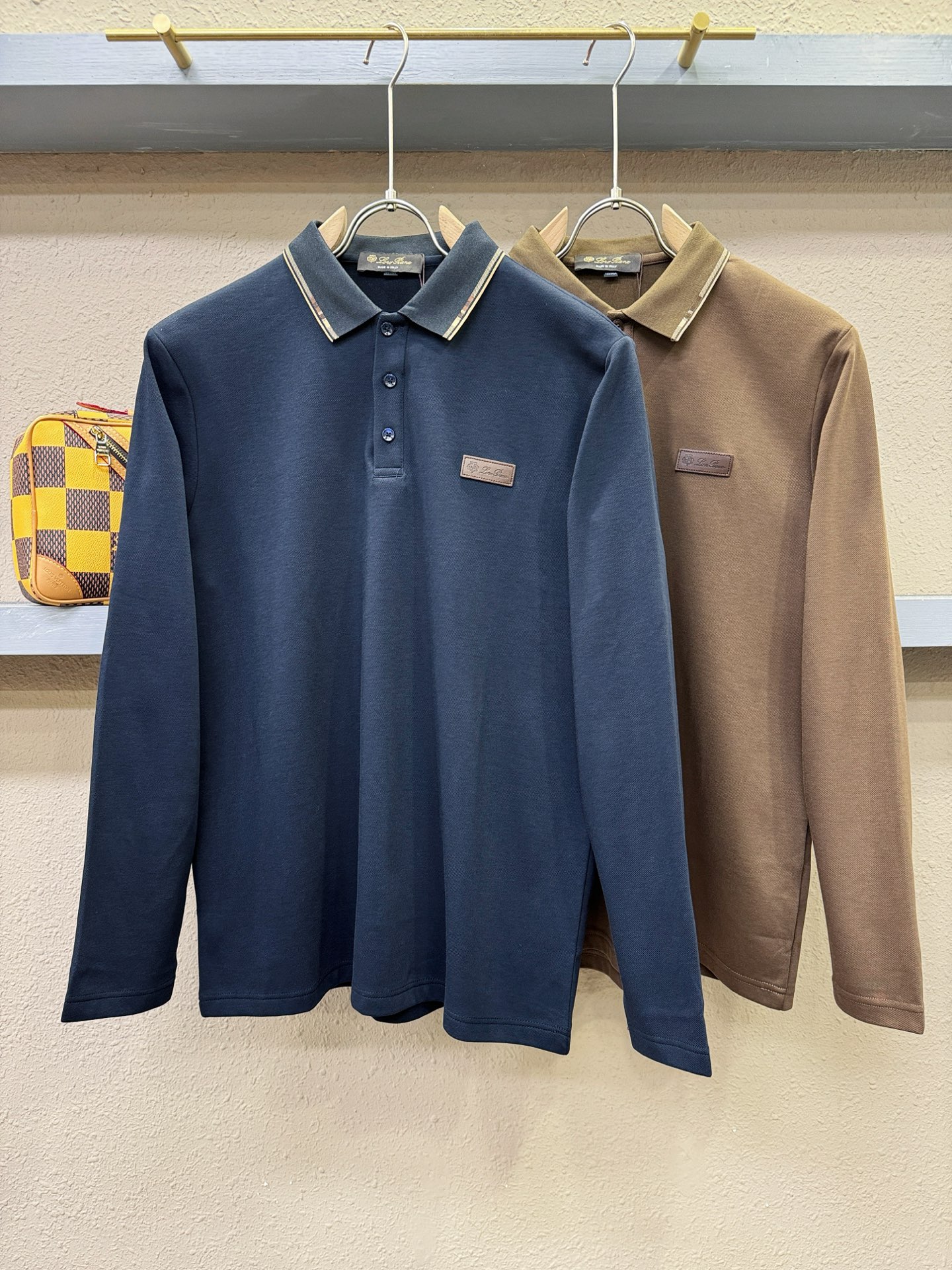 Loro Piana诺悠翩雅 2025秋季新品，官网同步 经典大气百搭Polo领长袖T恤，顶级原版面料，