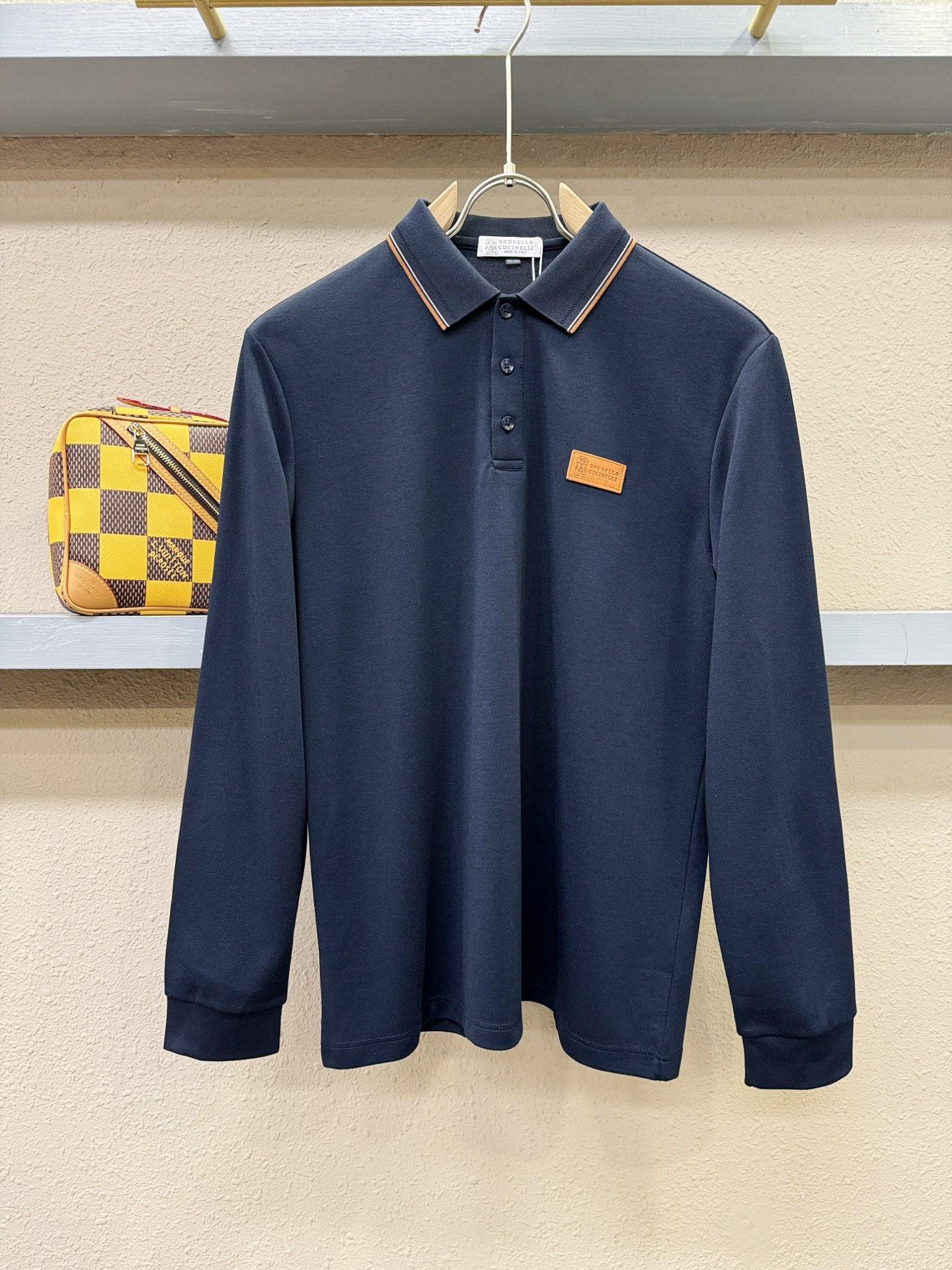 BC布鲁提 2025秋季新品，官网同步 经典大气百搭Polo领长袖T恤，顶级原版面料，质感细腻 超柔软亲