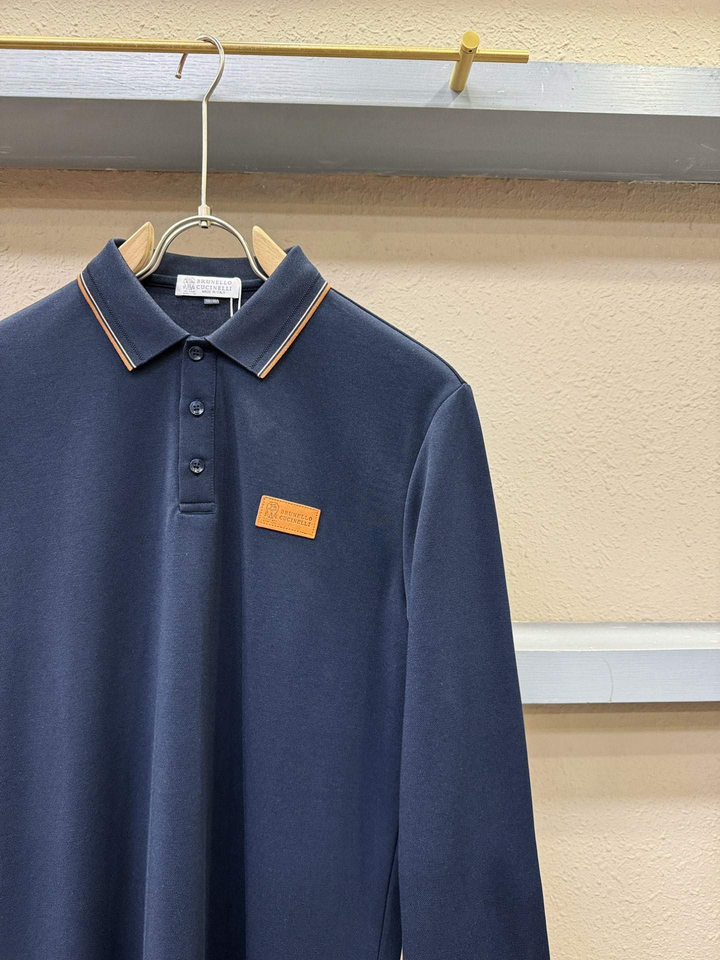 BC布鲁提 2025秋季新品，官网同步 经典大气百搭Polo领长袖T恤，顶级原版面料，质感细腻 超柔软亲