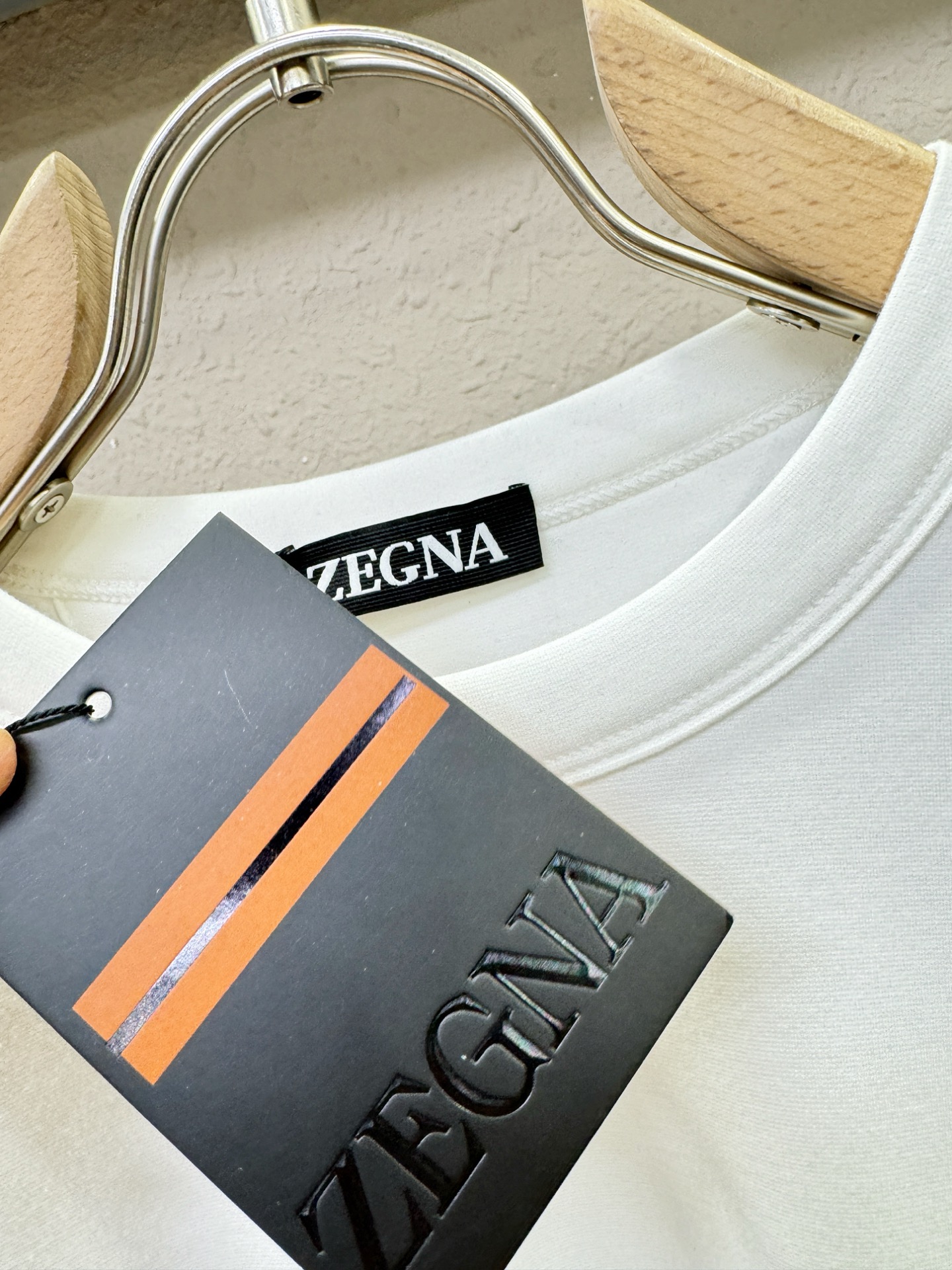 (最大可穿230斤) Ermenegildo Zeg*a杰*亚 2025ss新品 长袖T恤，经典Logo